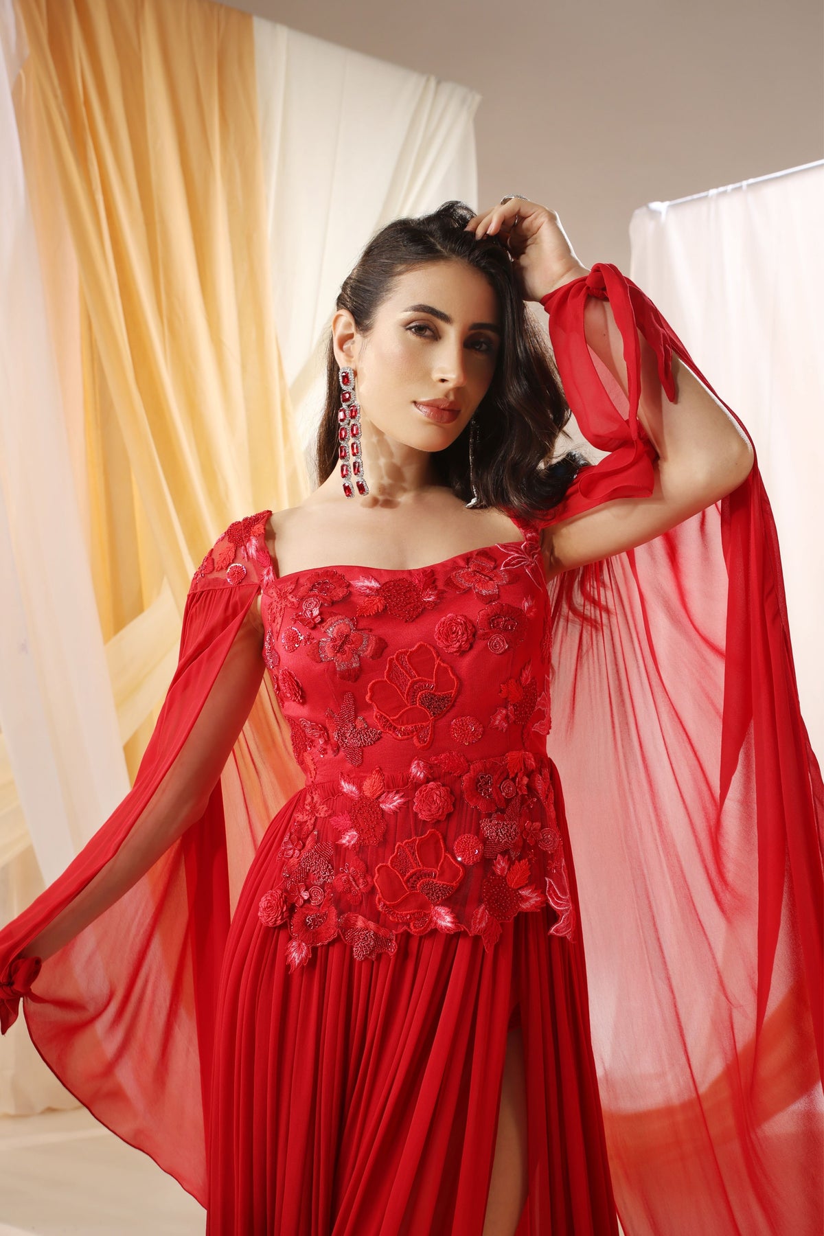 Scarlet Red Gown