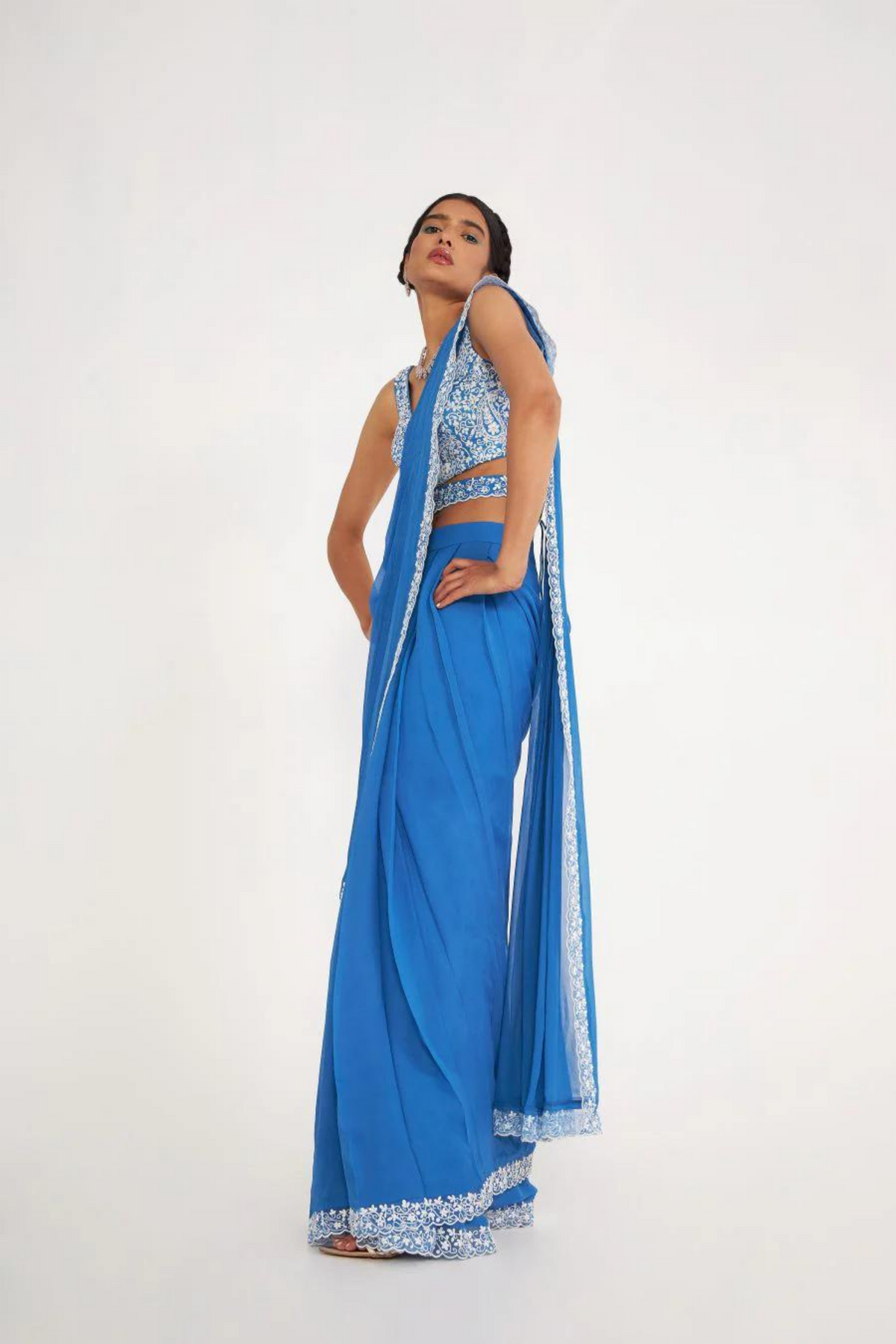 Della Pre Drape Saree