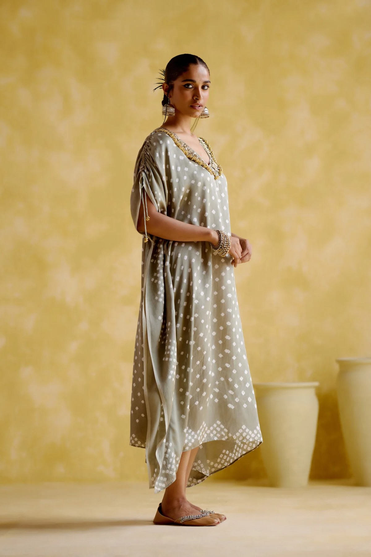 Dakshayani Grey Kaftan