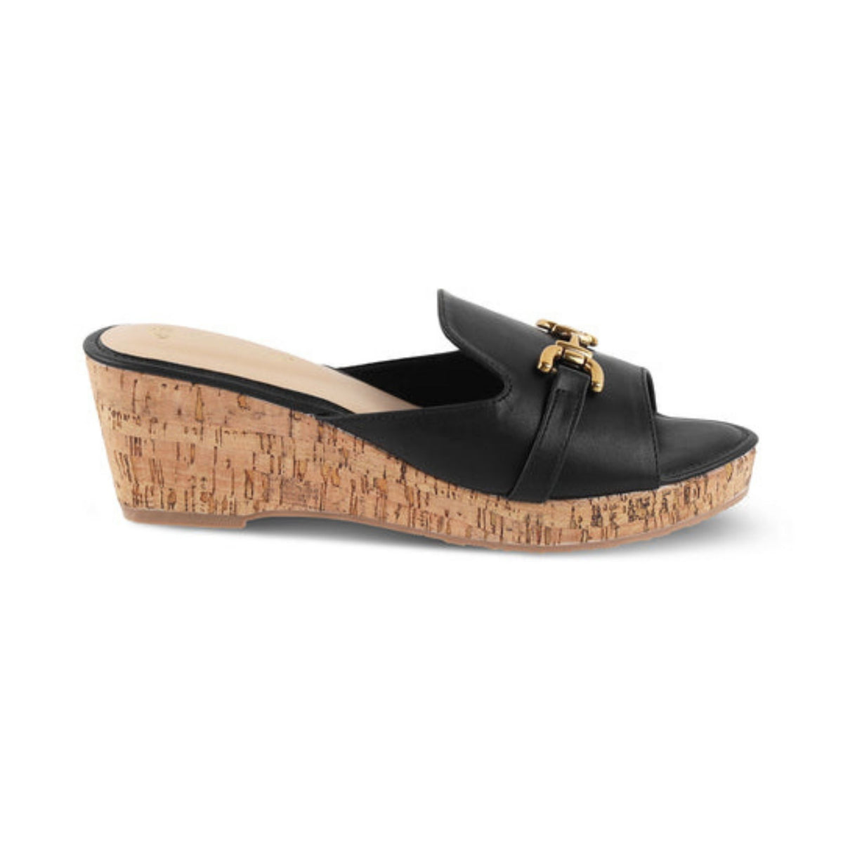 Claire Black Wedges