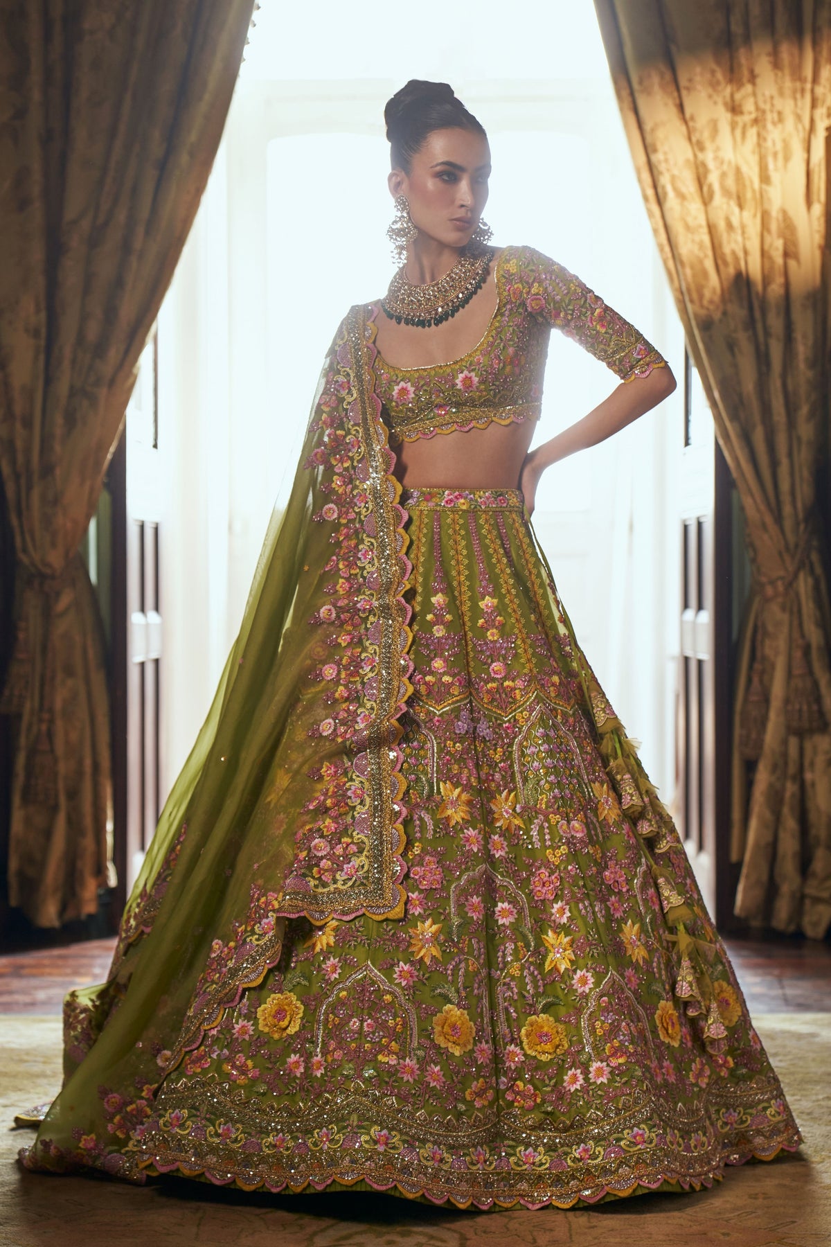 Gladiolus Lehenga Set