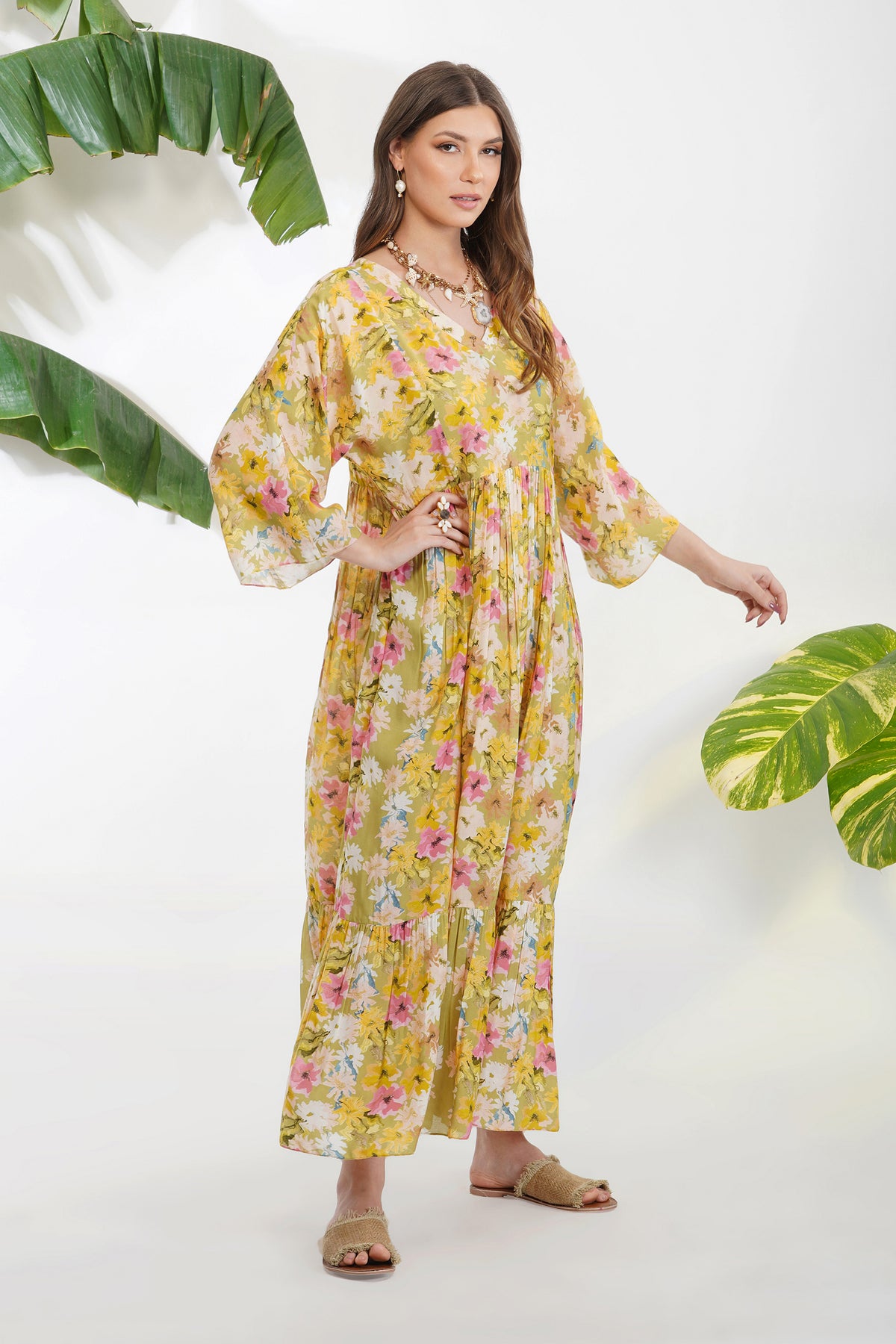 Summer Print Maxi Dress