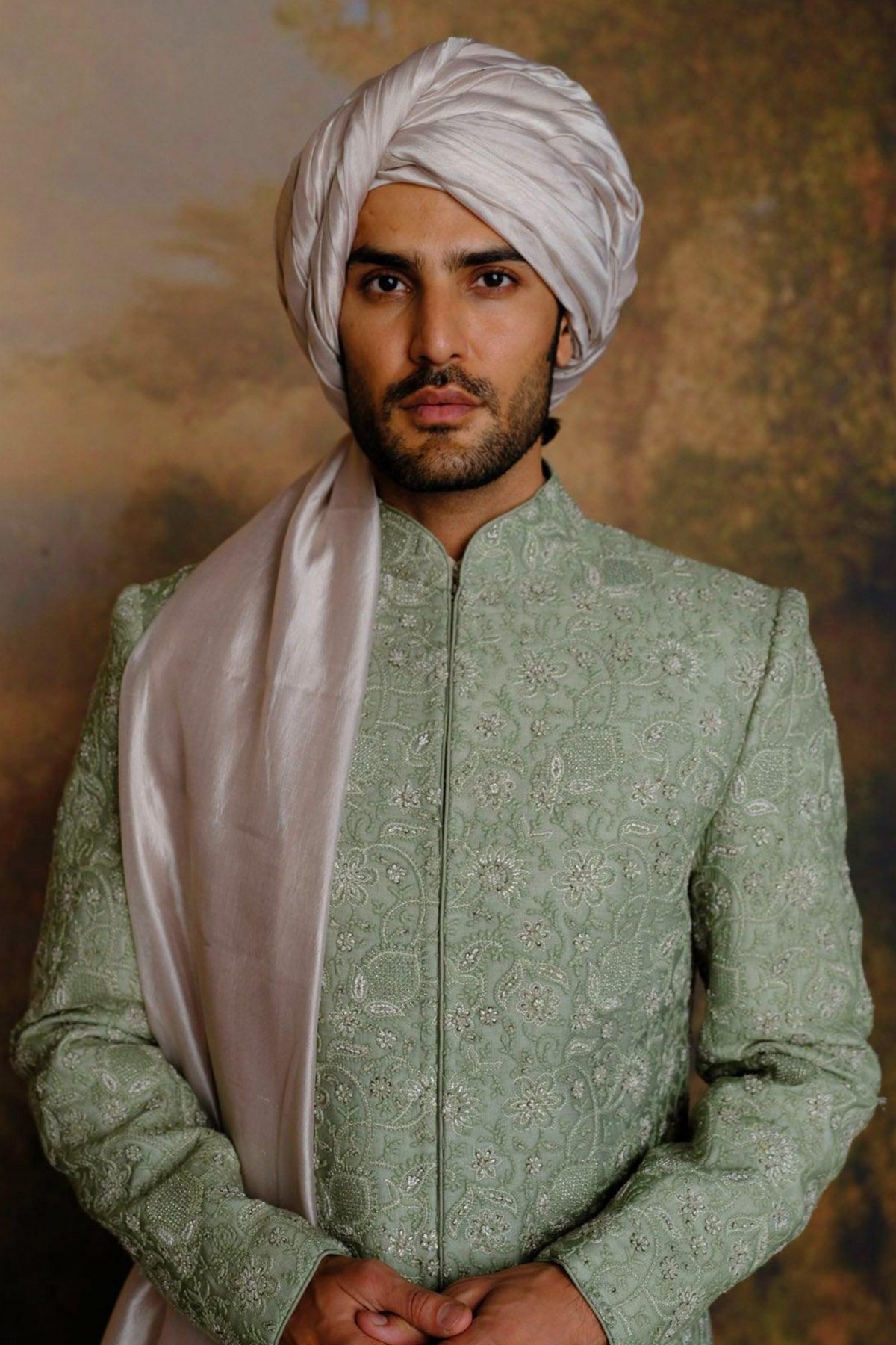 Chikankari Sherwani Set