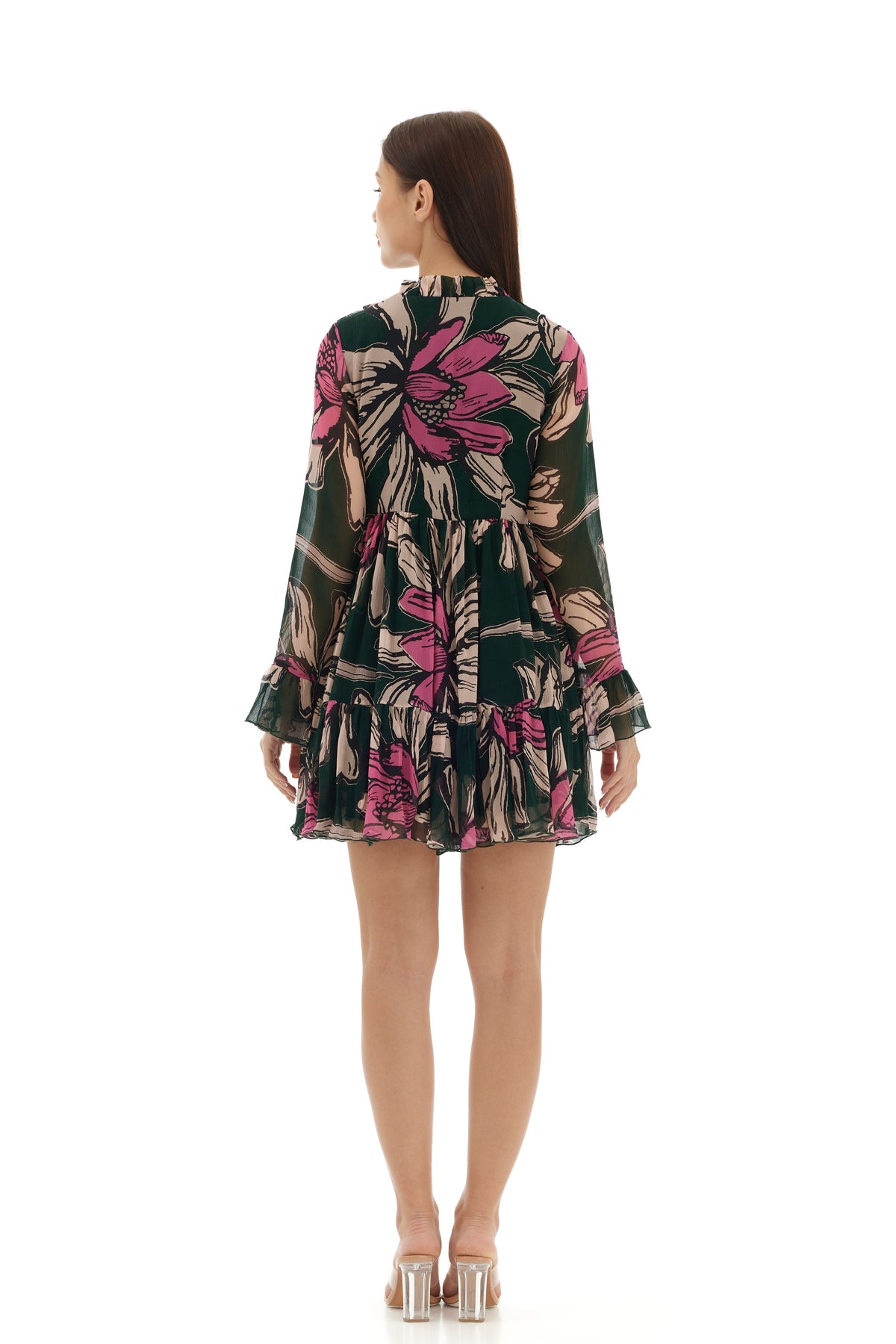 Multicolour Floral Short Dress