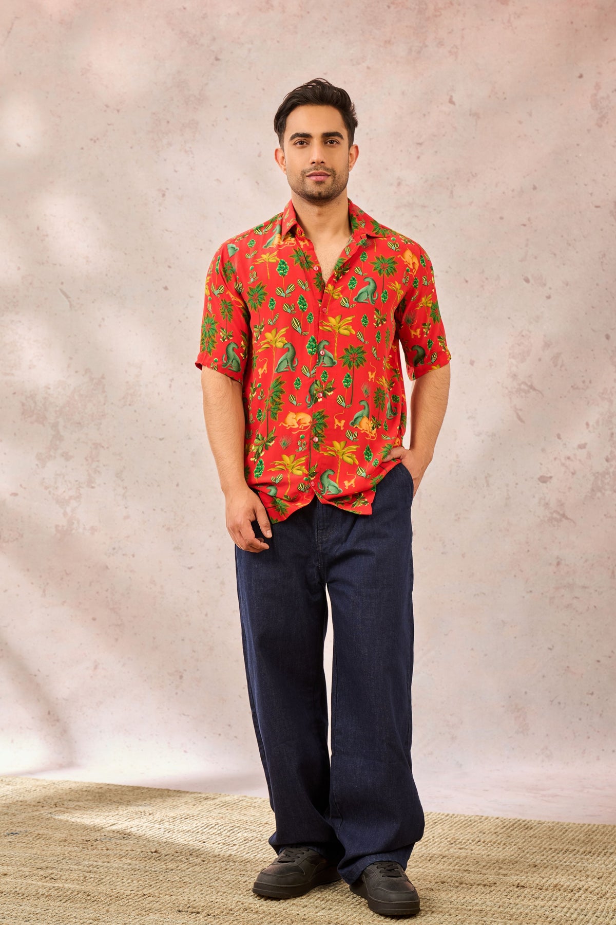 Red Tropical Rhapsody Shirt