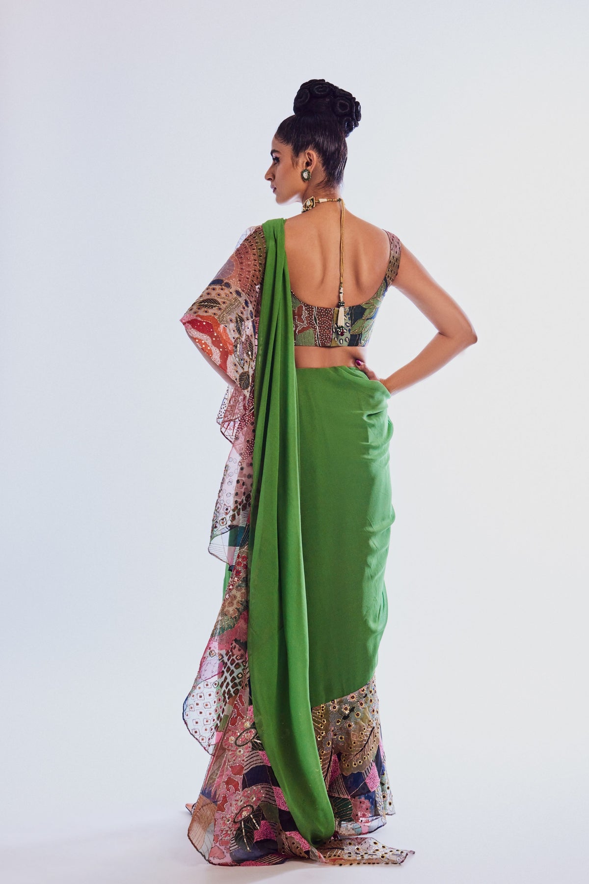 Parrot Green Beryl Saree