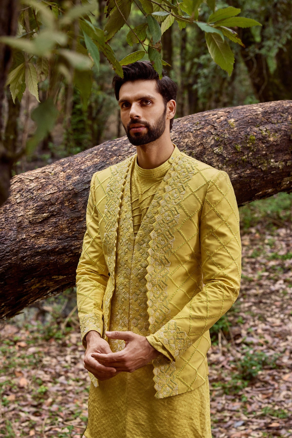 Mellow Ascetic Indowestern Jacket Set