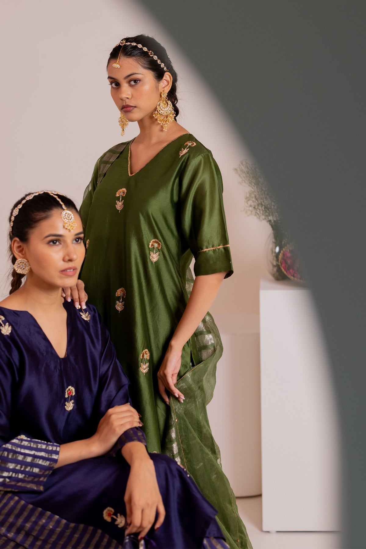 Sidhyaa Green Kurta Set