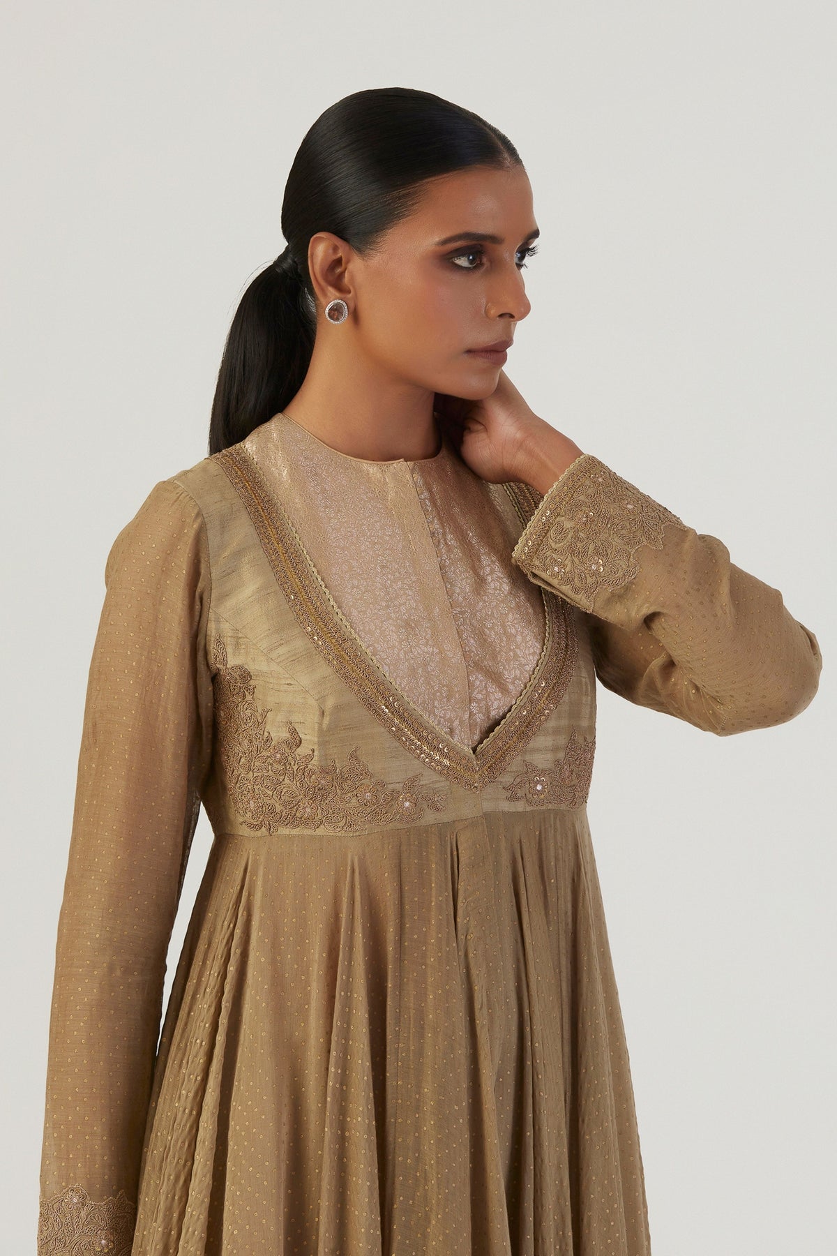 Farah Beige Anarkali