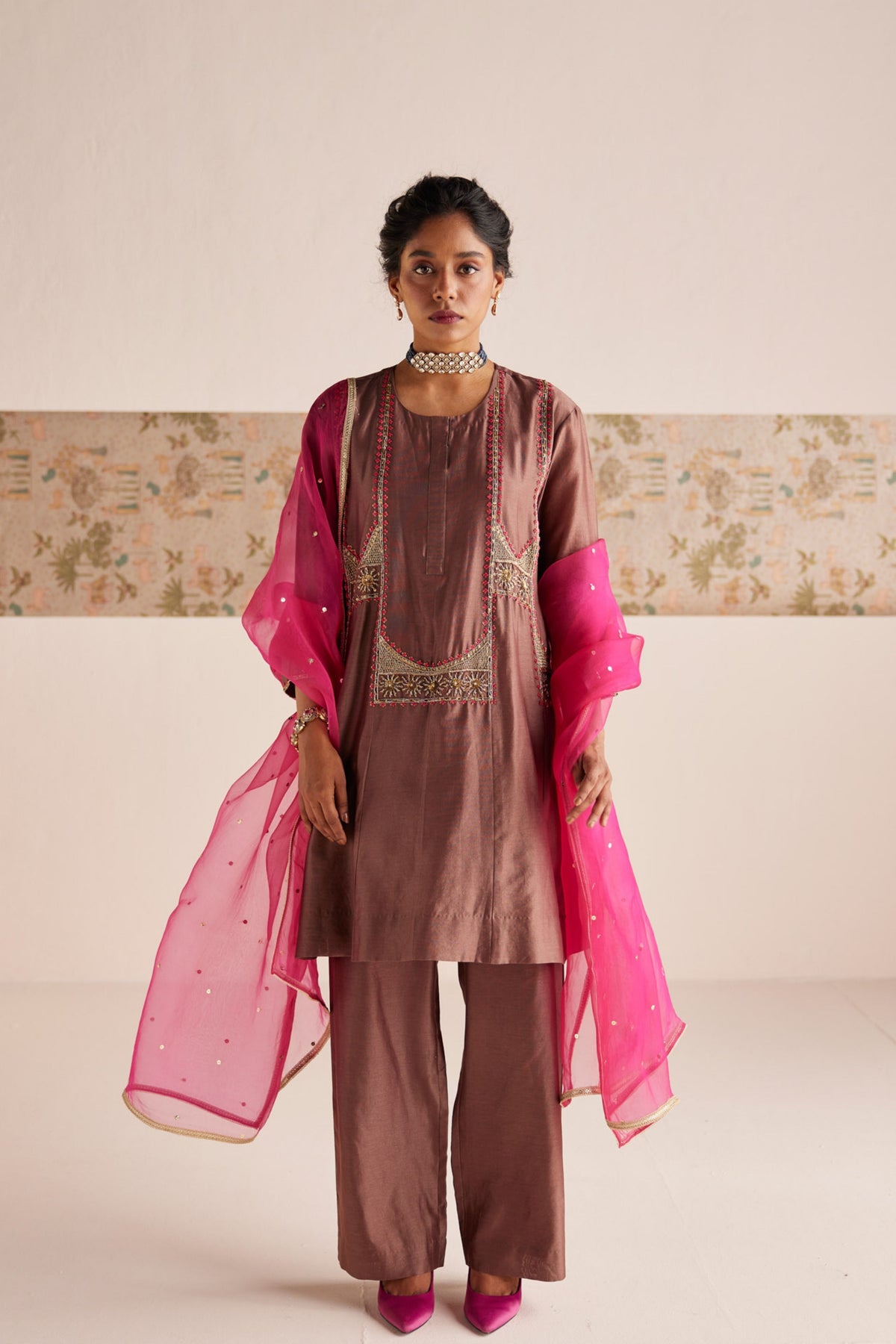 Short Anarkali With Pants