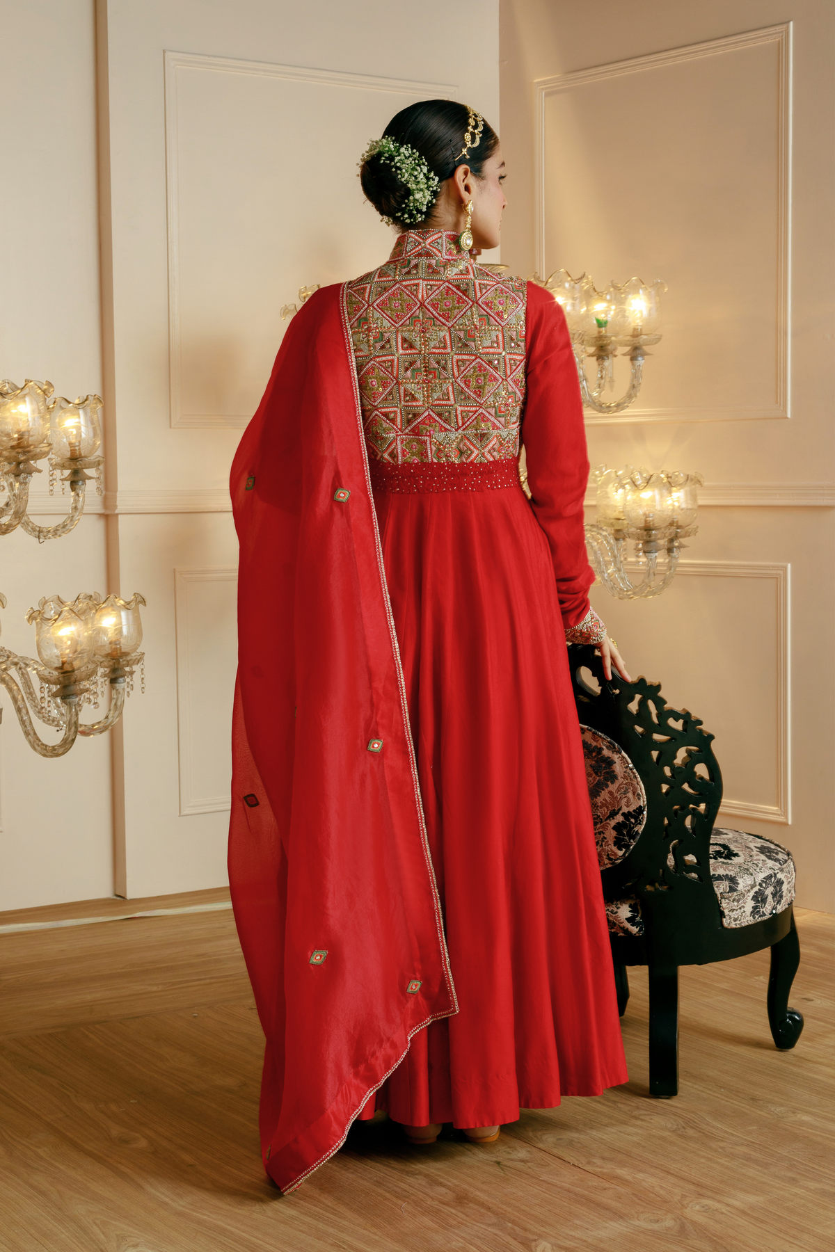 Inverted V Yoke Anarkali