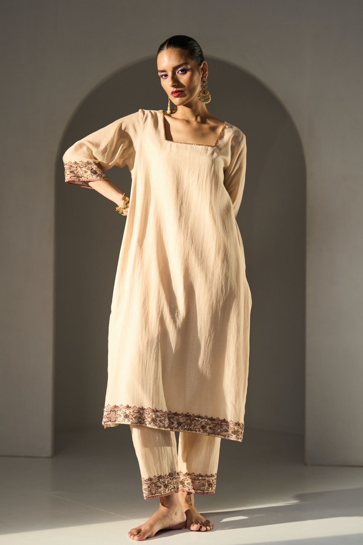 Cream Pavit Kurta