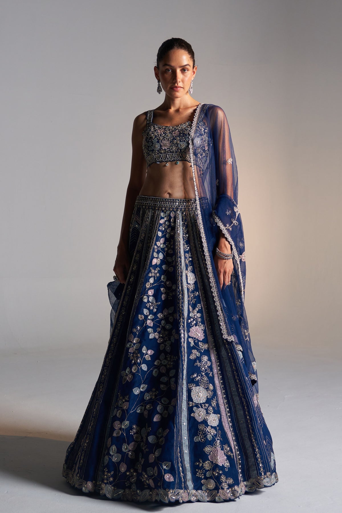 Midnight Blue Lehenga Set