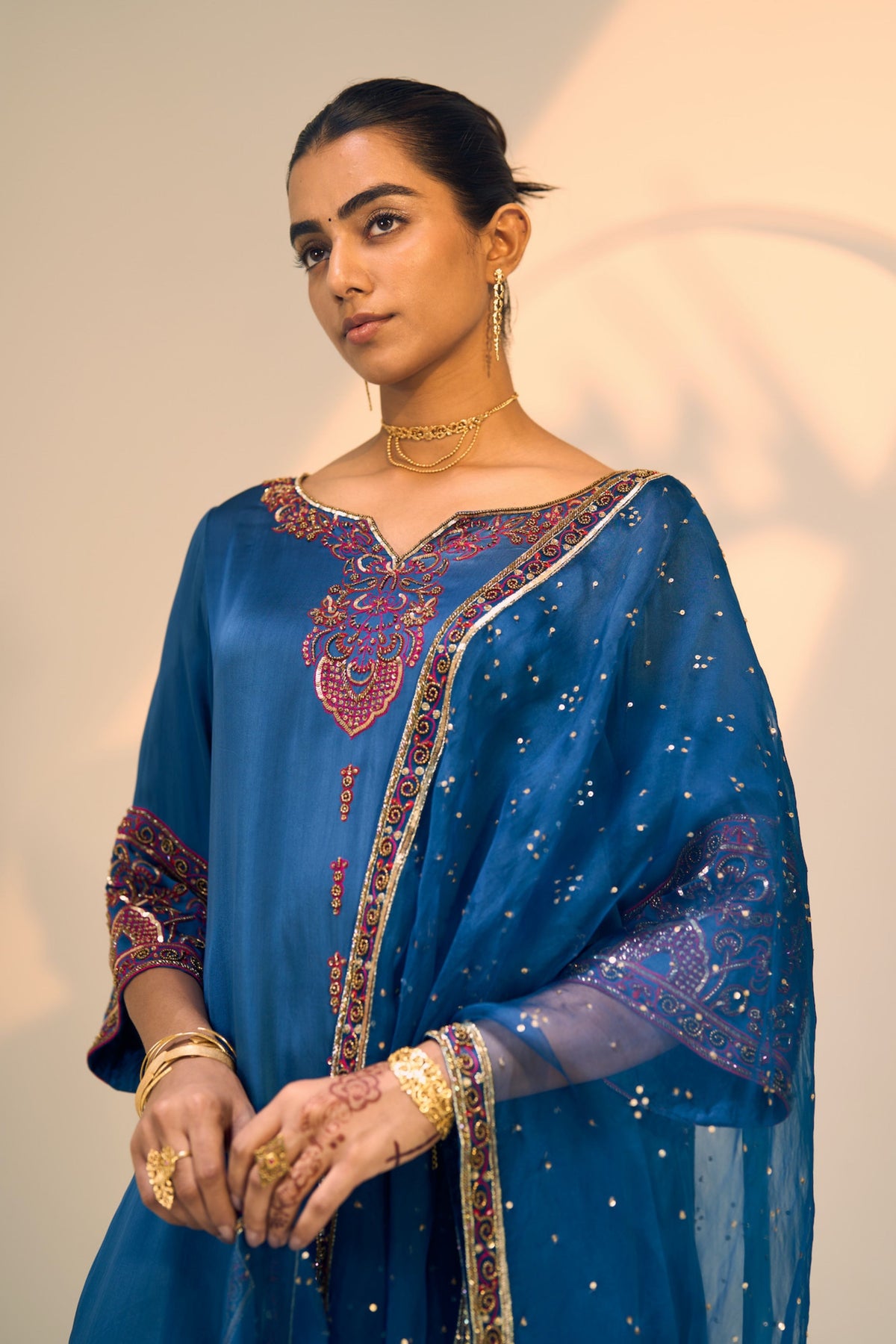 Blue Taara Dupatta