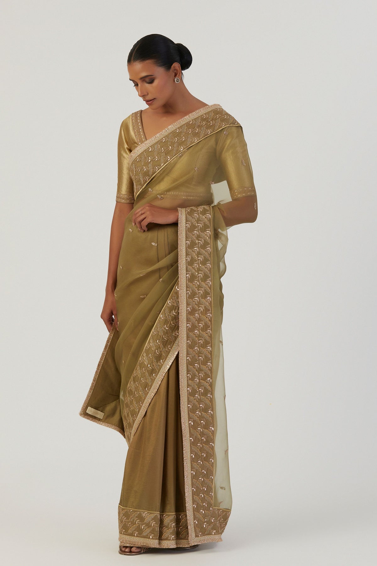 Tira Green Saree