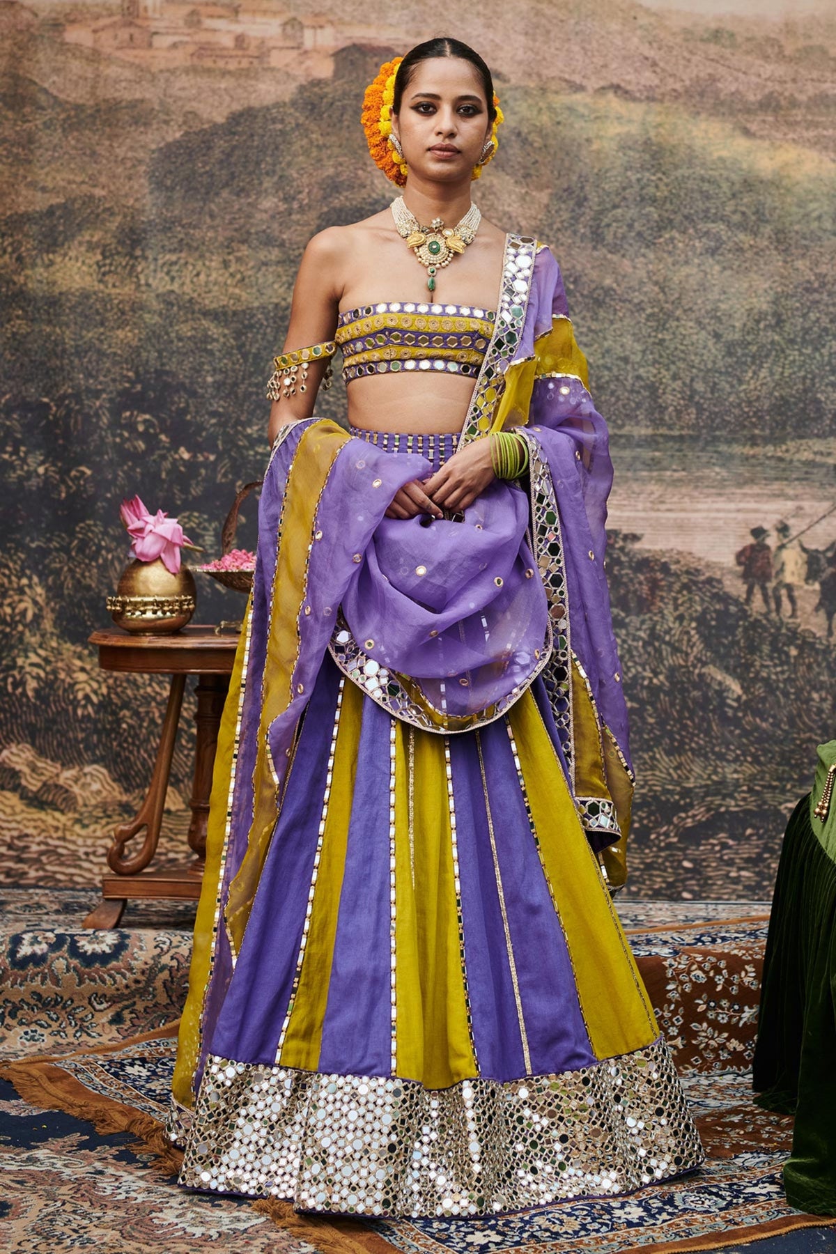 Hari Varn Lehenga Set