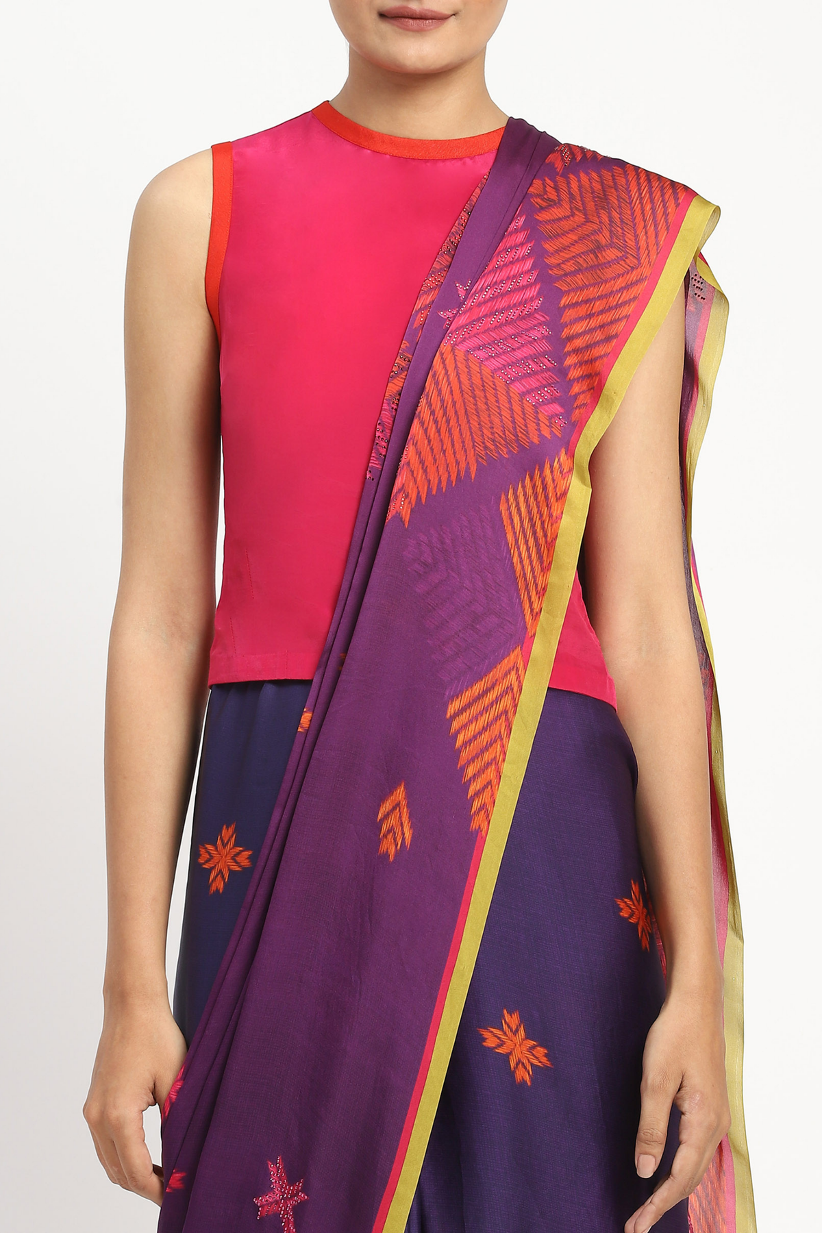 Law and Border Embellished Saree