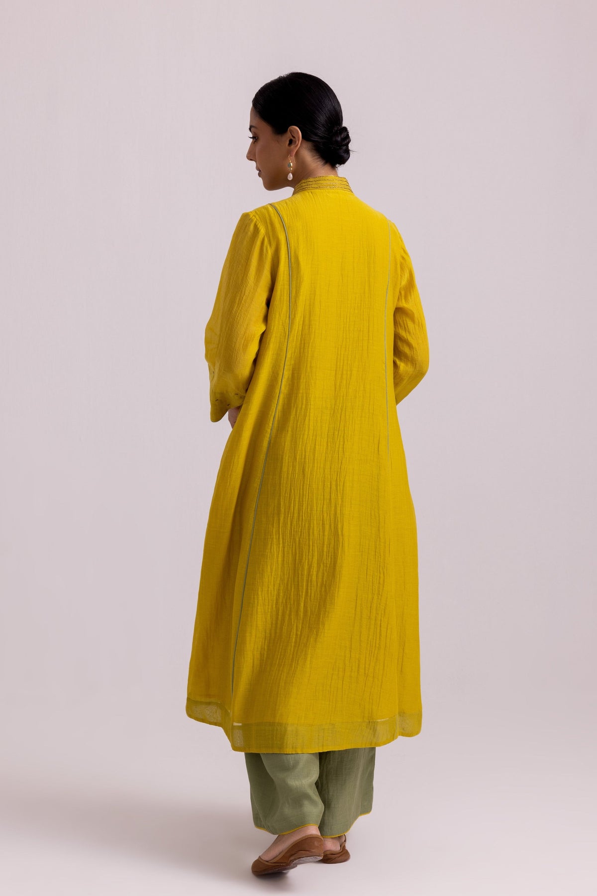 Megha Lime Yellow Kurta Set