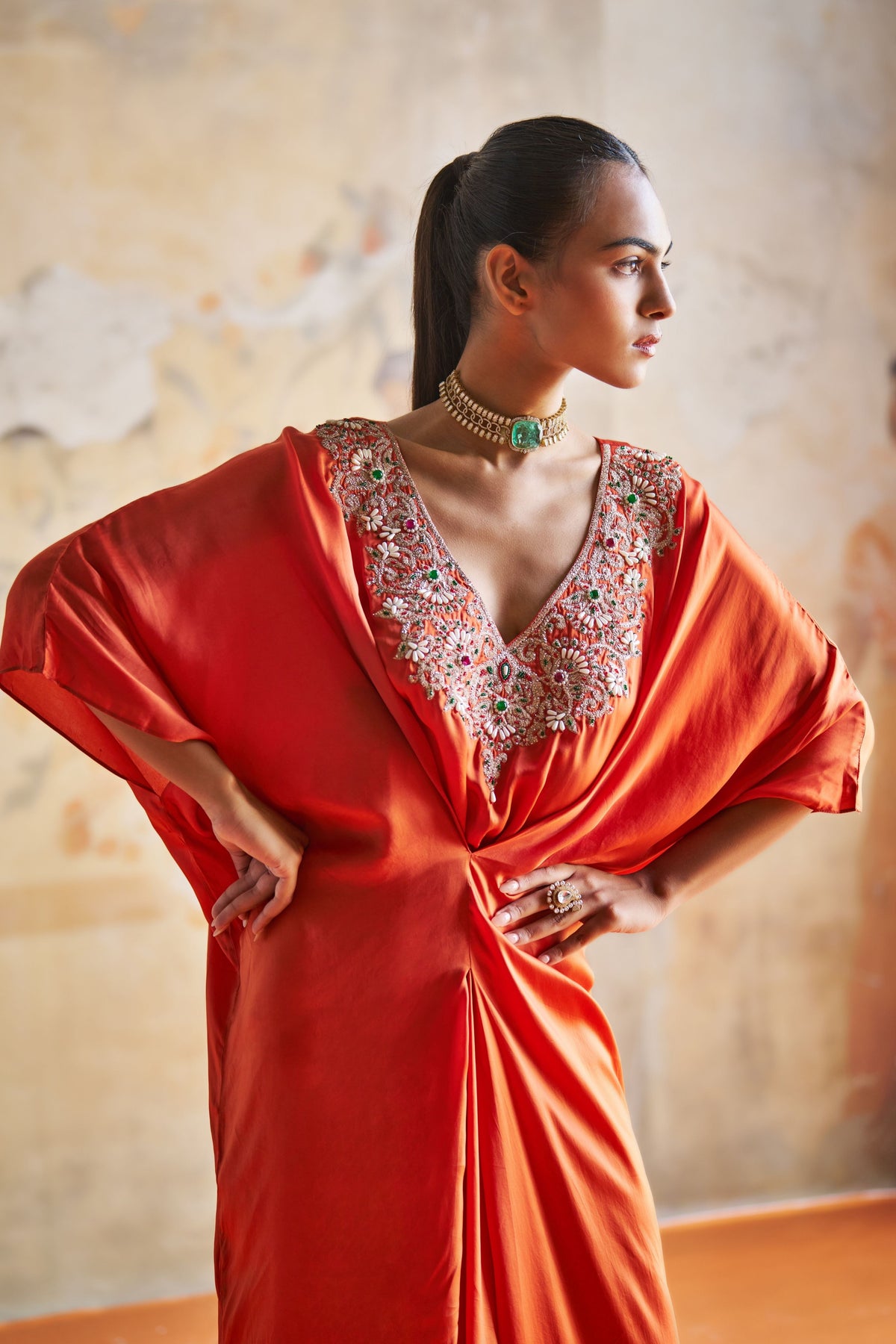 Jewelled Flowy Kaftan