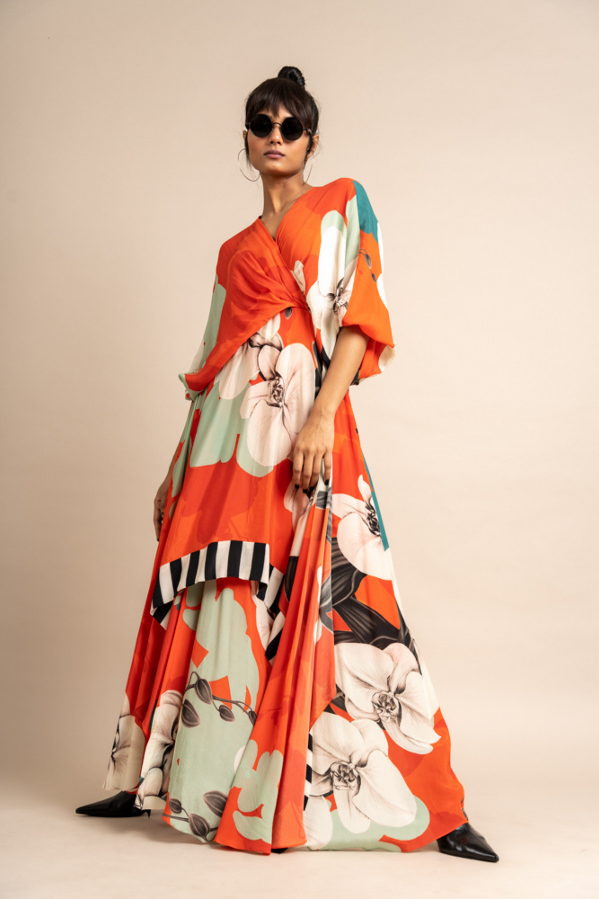 Tangerine Print Hanki Dress
