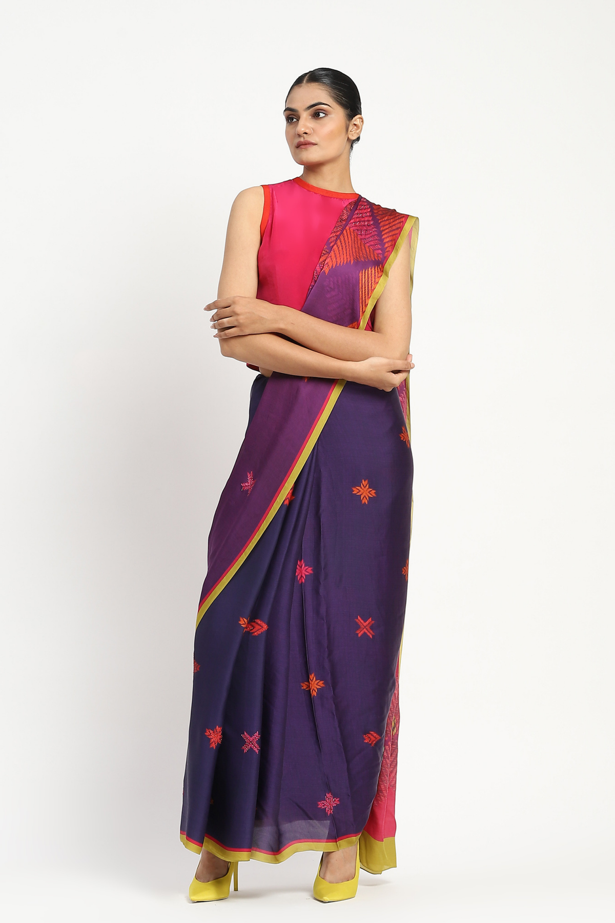 Law and Border Embellished Saree