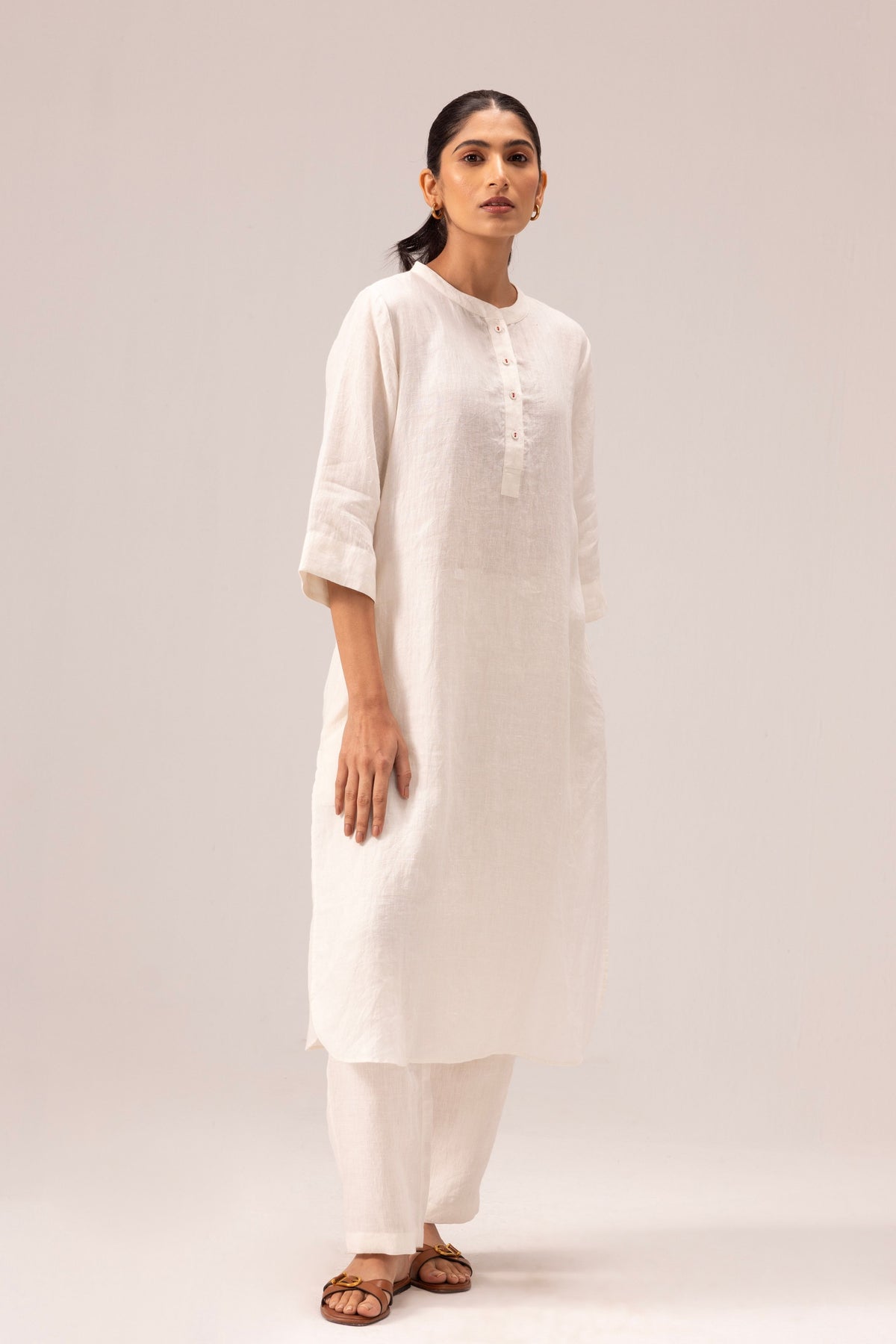 Simran White Kurta Set