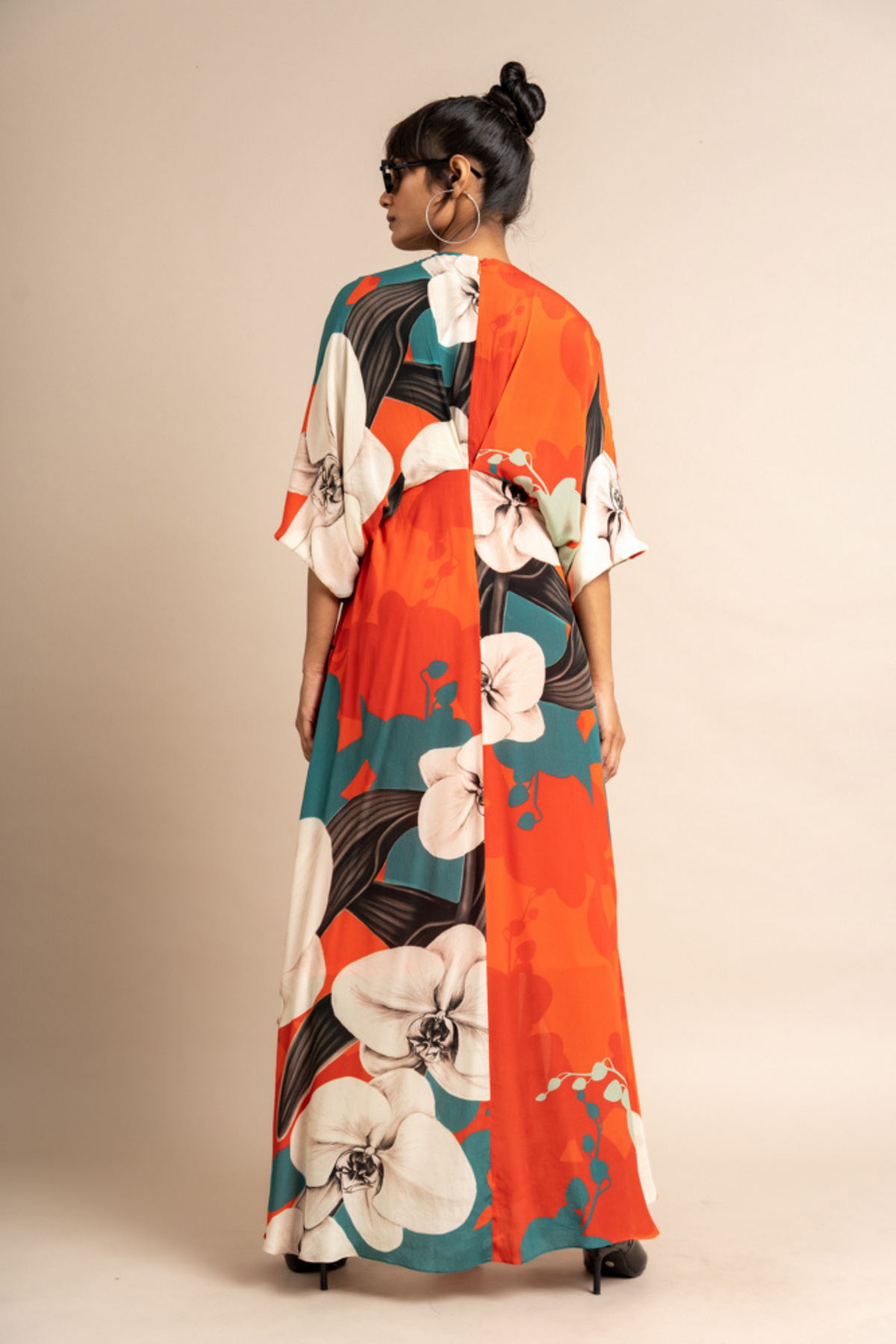 Tangerine Print Hanki Dress