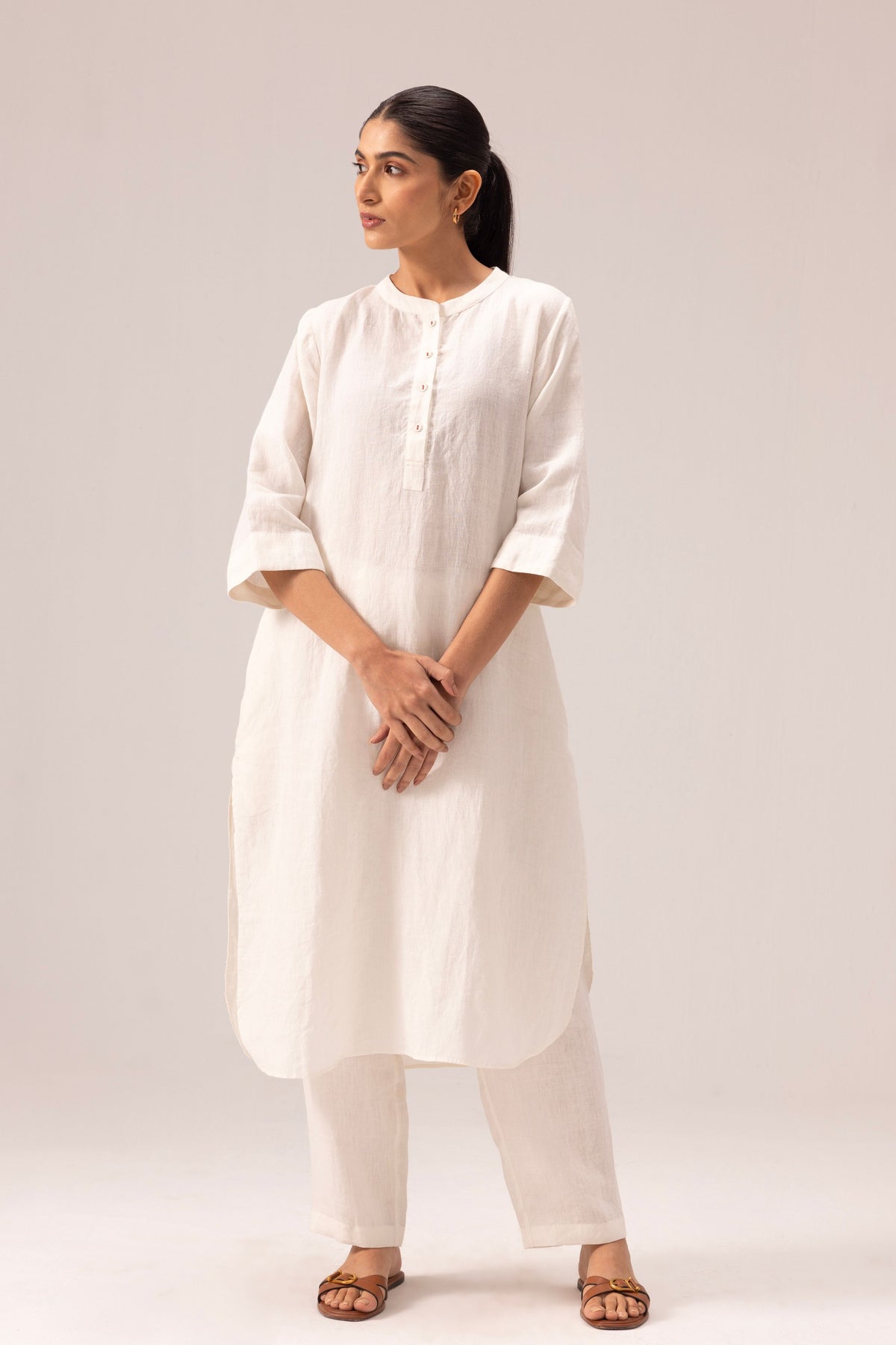 Simran White Kurta Set