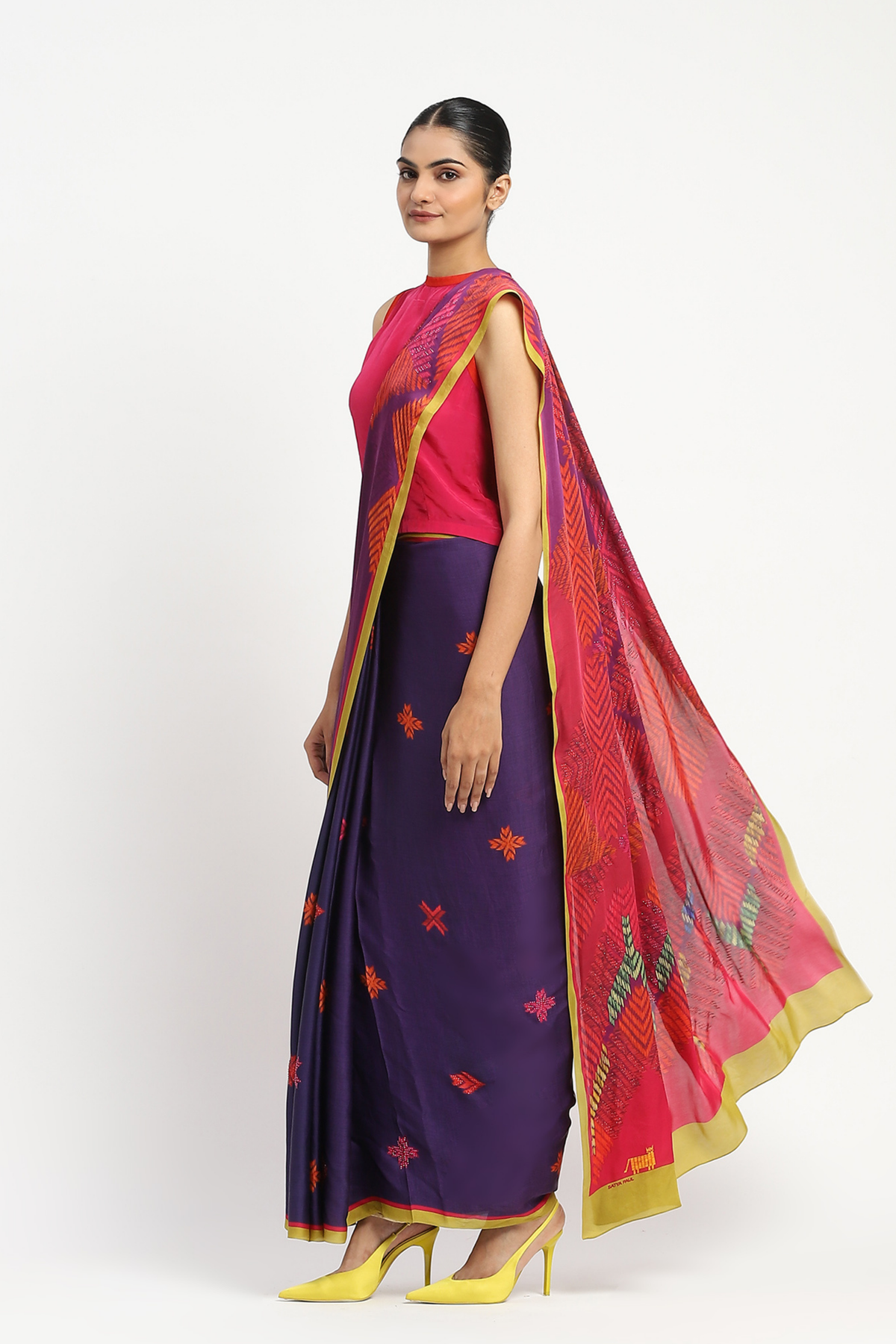 Law and Border Embellished Saree