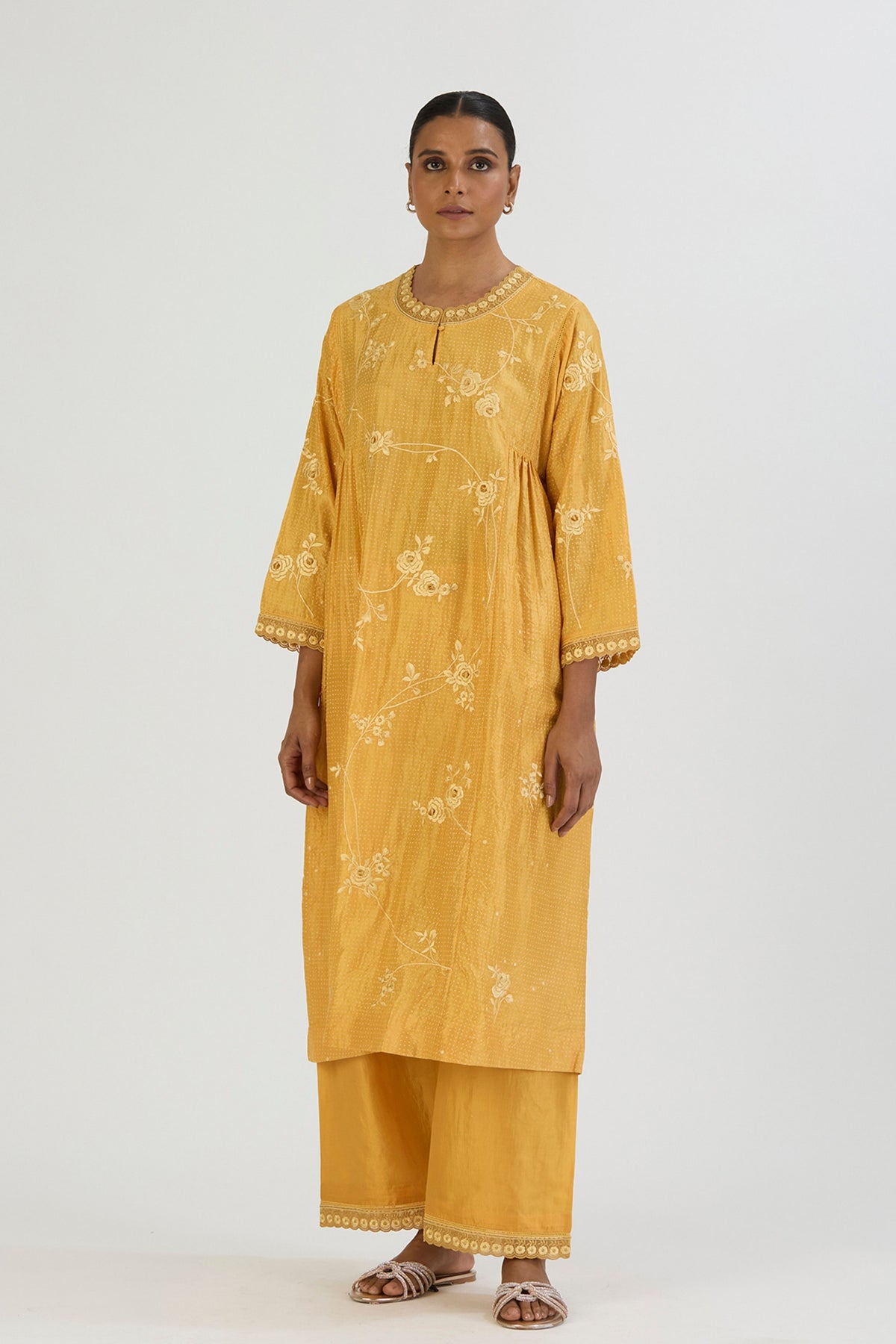 Yellow Janvi Kurta and Pant