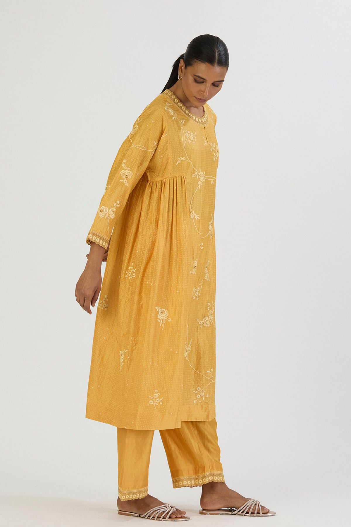 Yellow Janvi Kurta and Pant