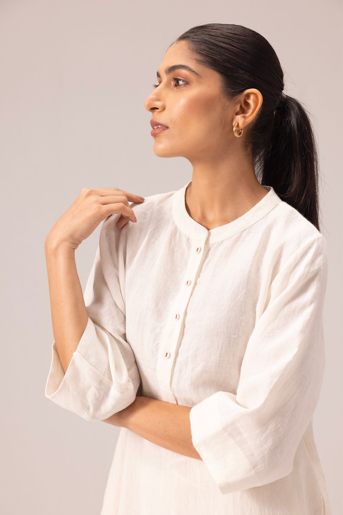 Simran White Kurta Set