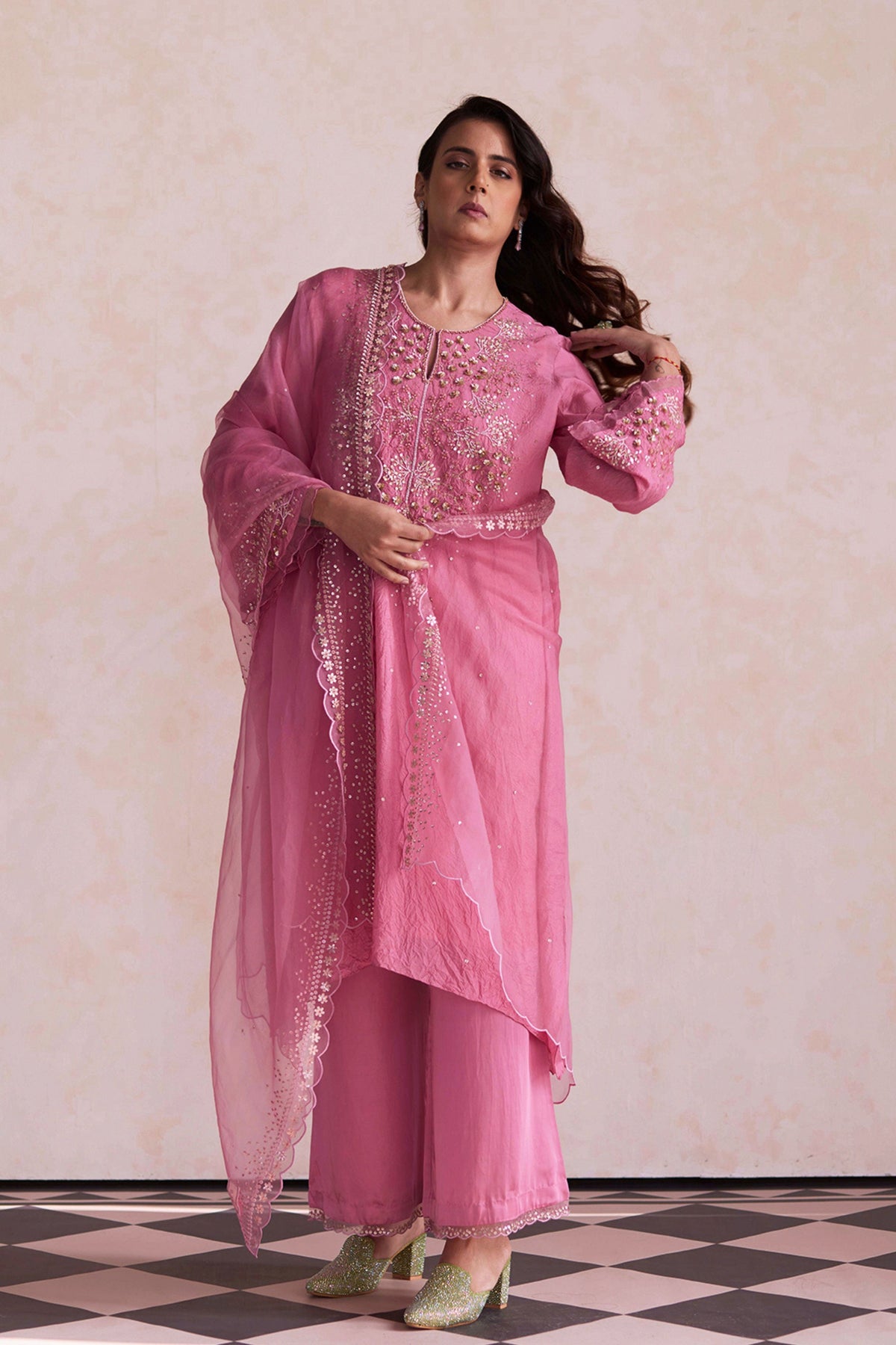 Rose Pink Tunic Set