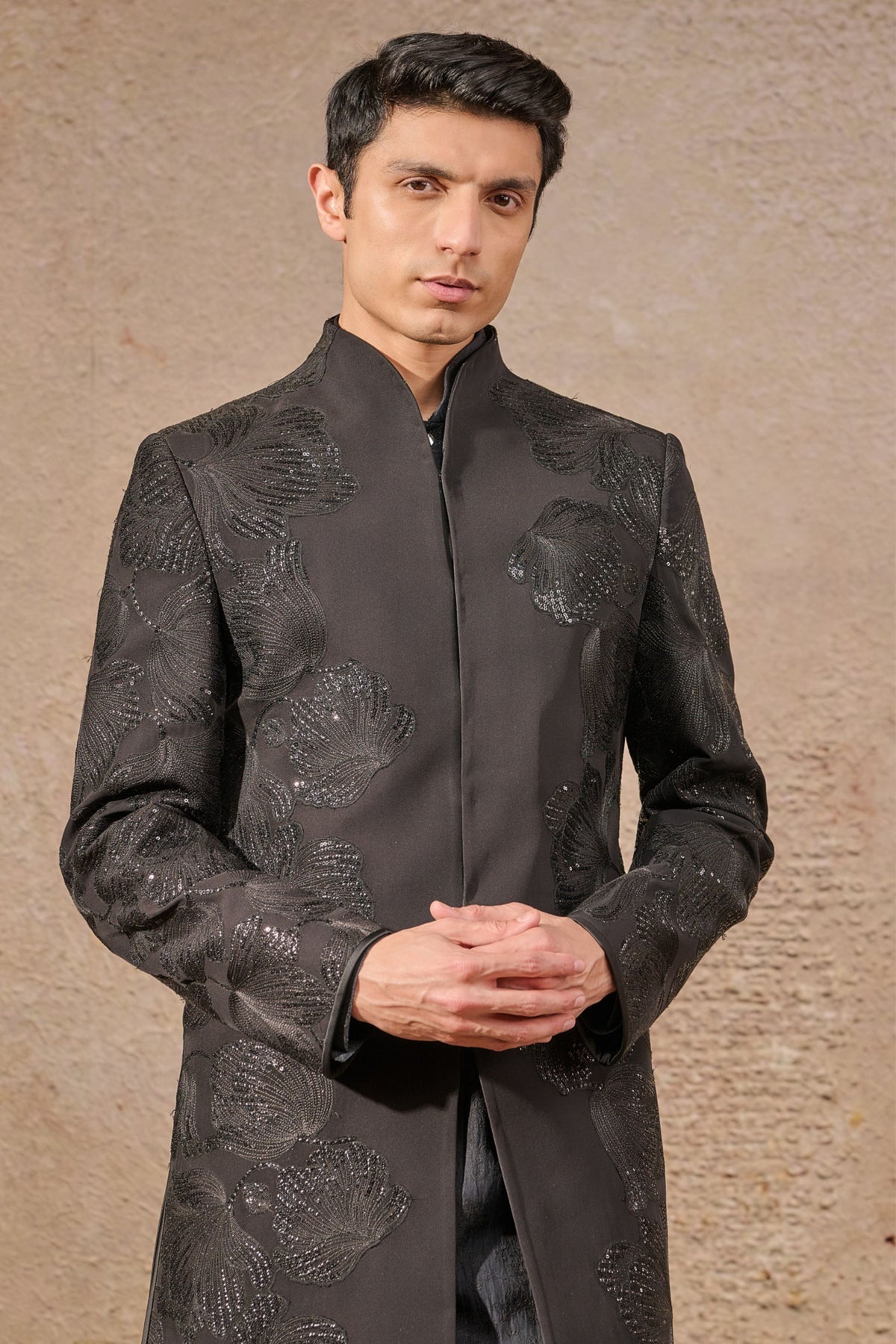 Classic Cocktail Tonal Sherwani