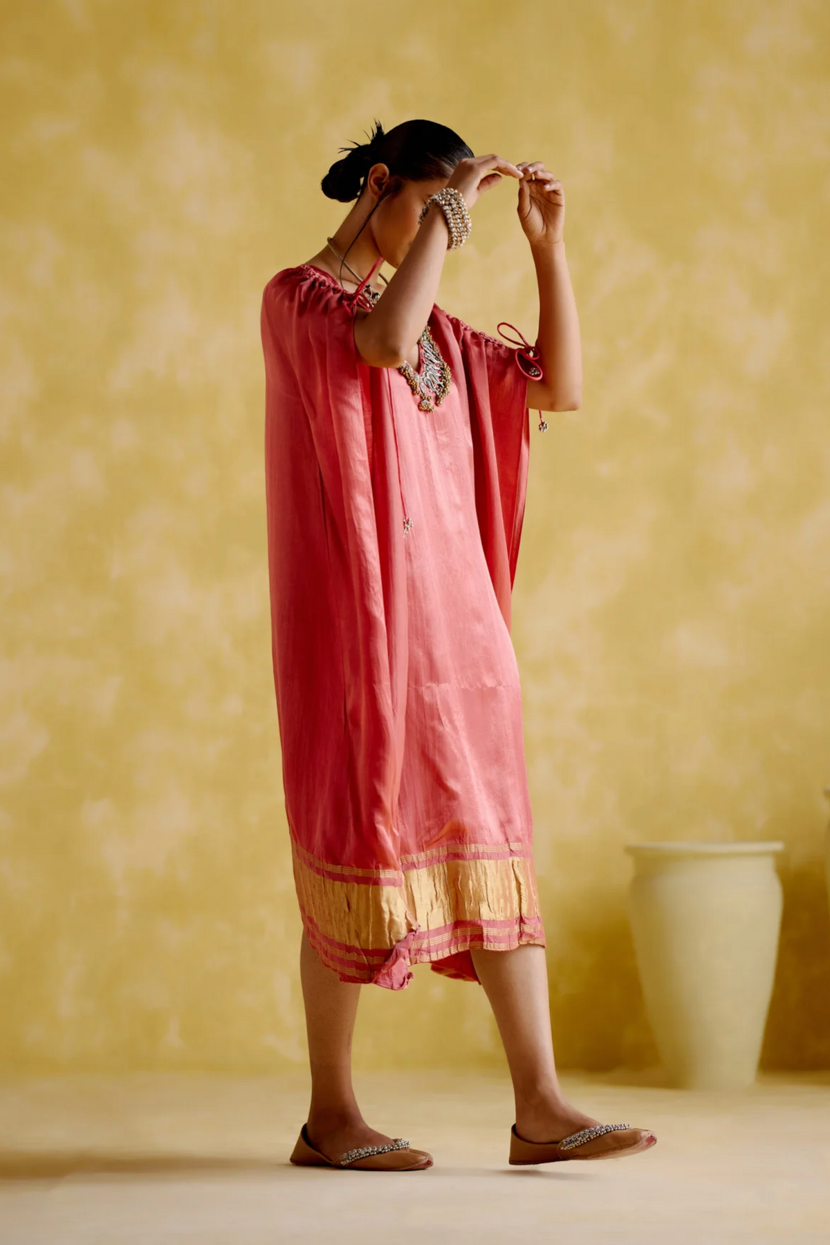 Amor Pink Kaftan Dress