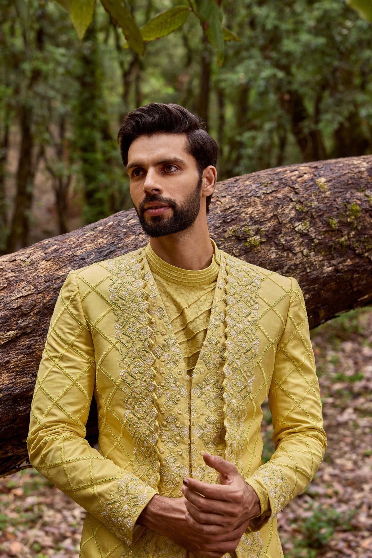 Mellow Ascetic Indowestern Jacket Set