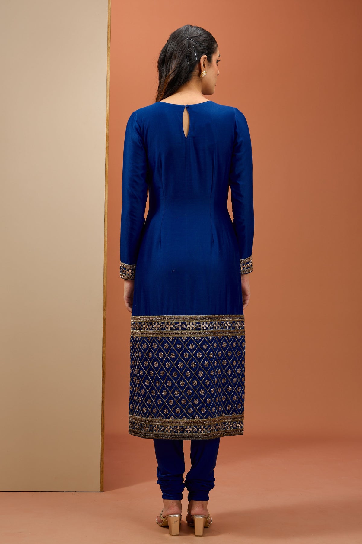 Blue Straight Kurta Set