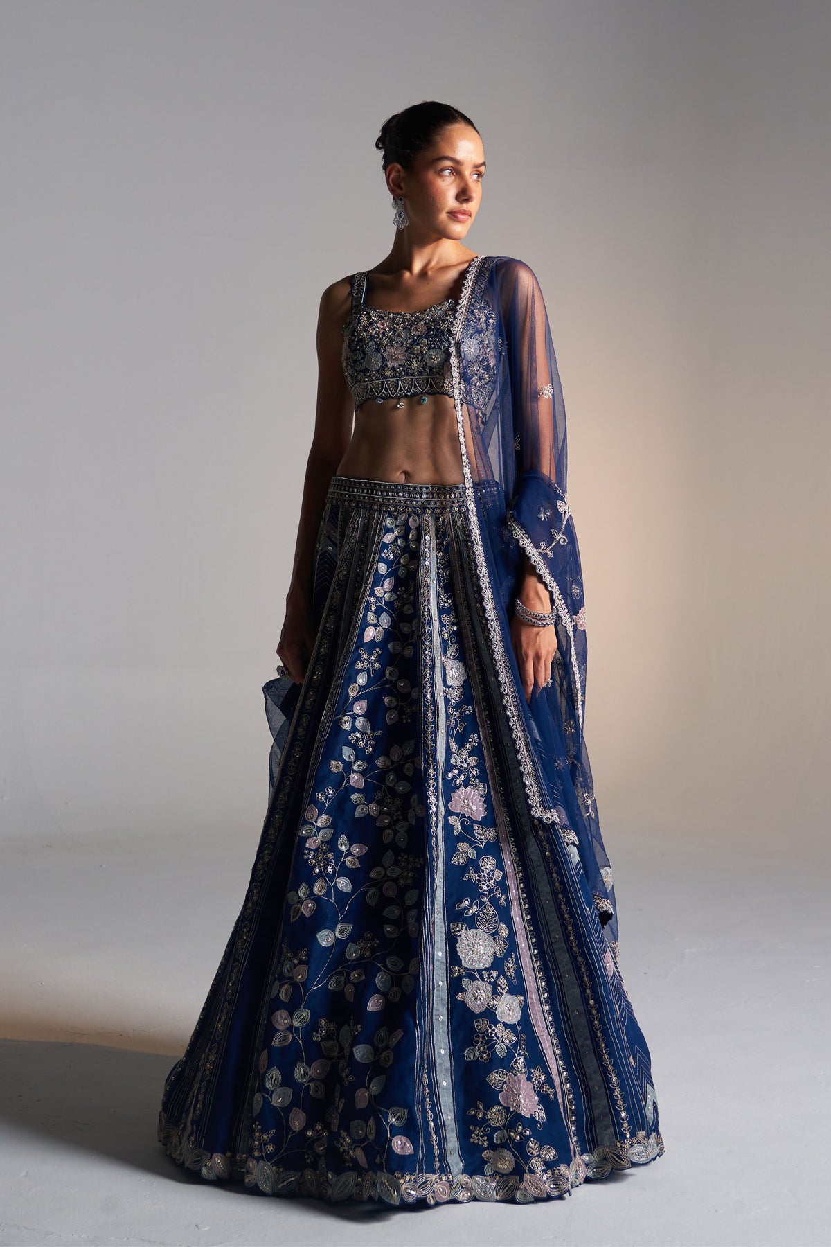 Midnight Blue Lehenga Set