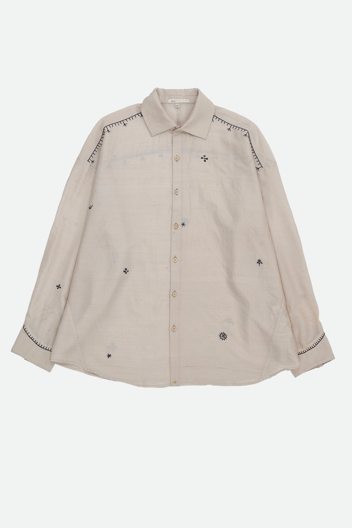 Ecru Embroidered Shirt