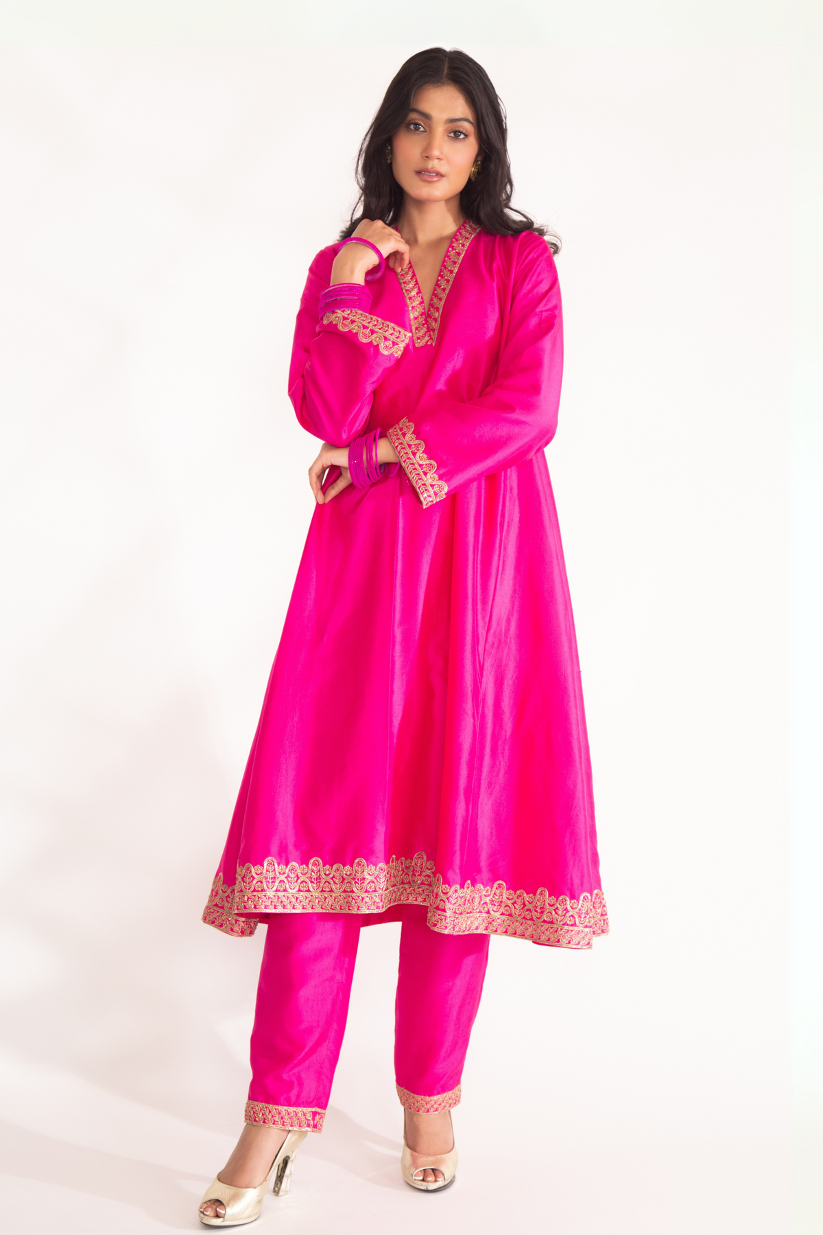 Magenta Pink Dhriti Kurta Set