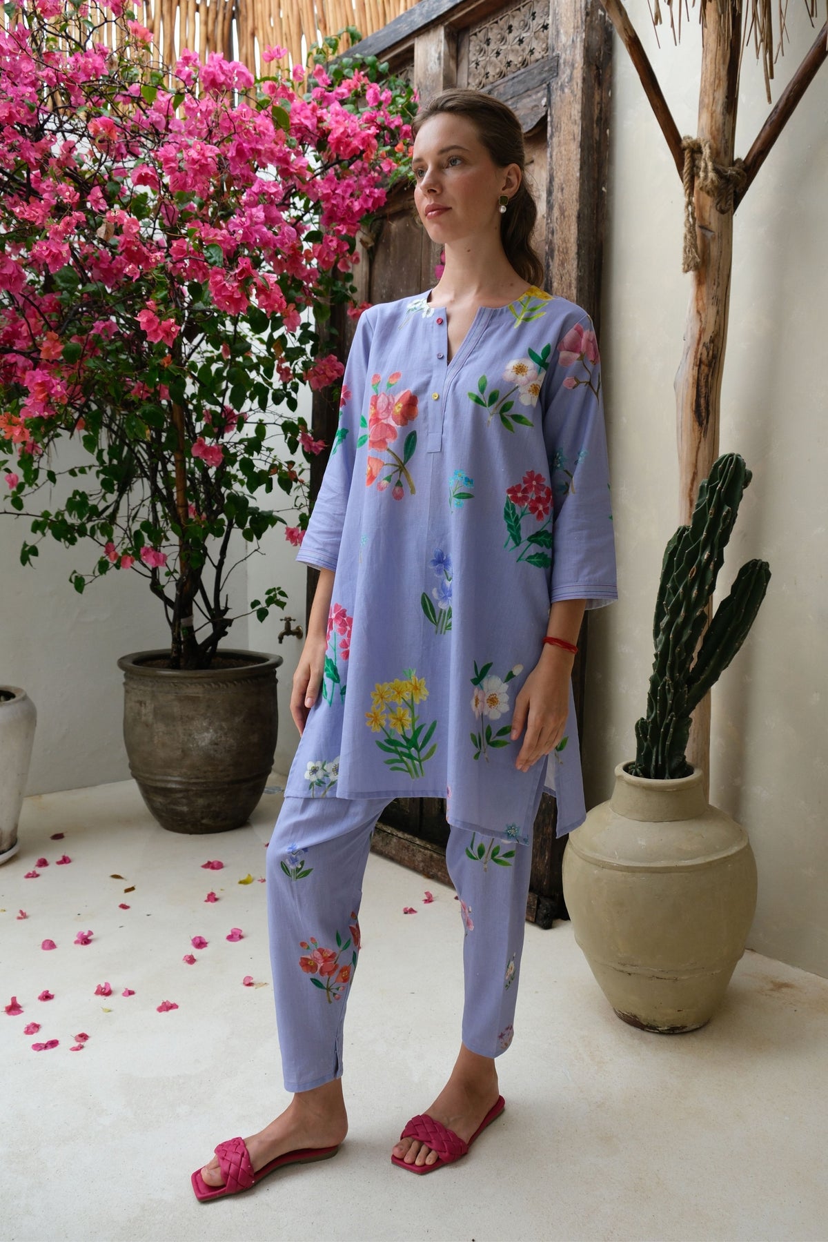 Amelia Periwinkle Short Kurta Set