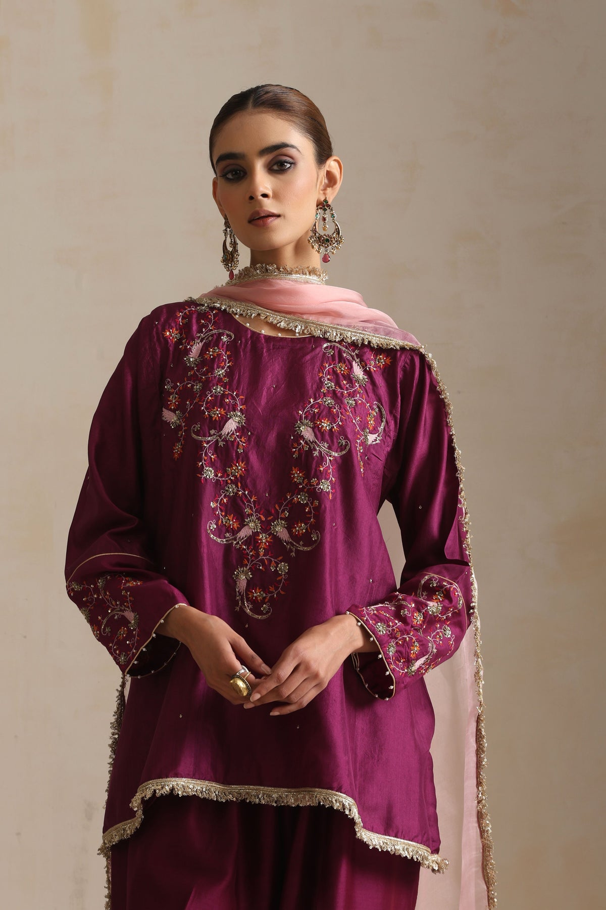 Aubergine Nyra Kurta Set