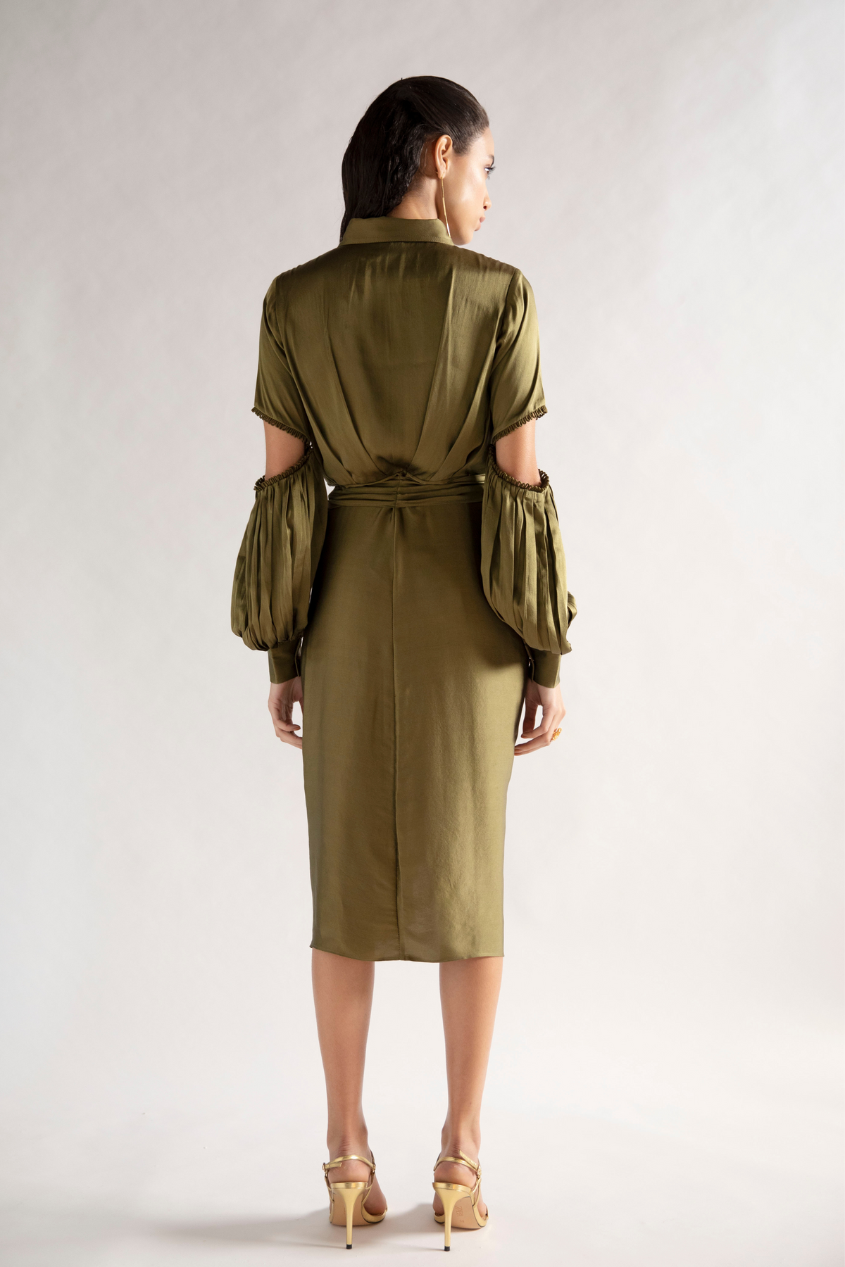 De Fête Olive Green Dress