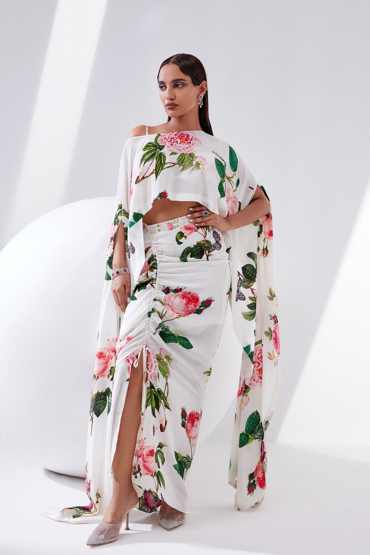 Orchid Floral Kaftan Set