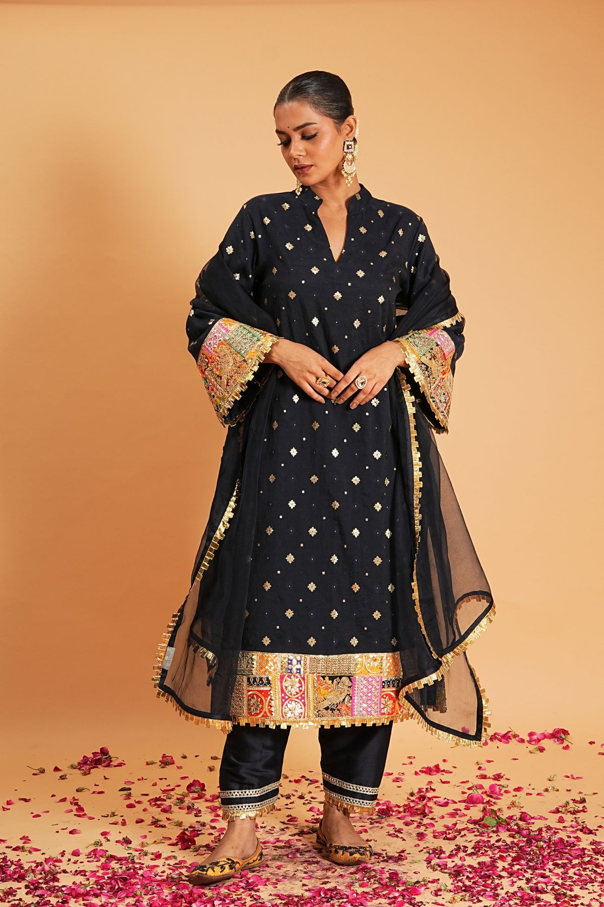 Navy Kurta Set