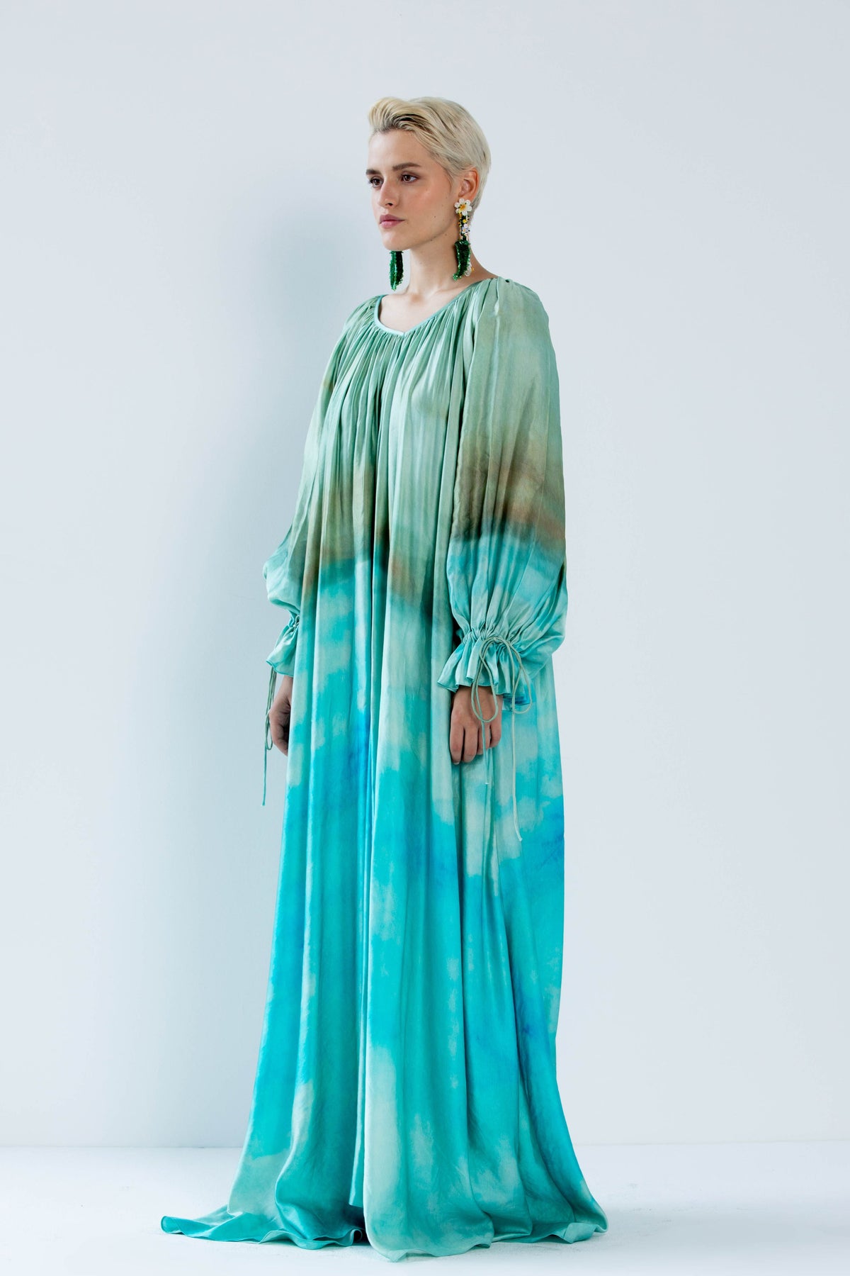 Mira Turquoise Kaftan Dress