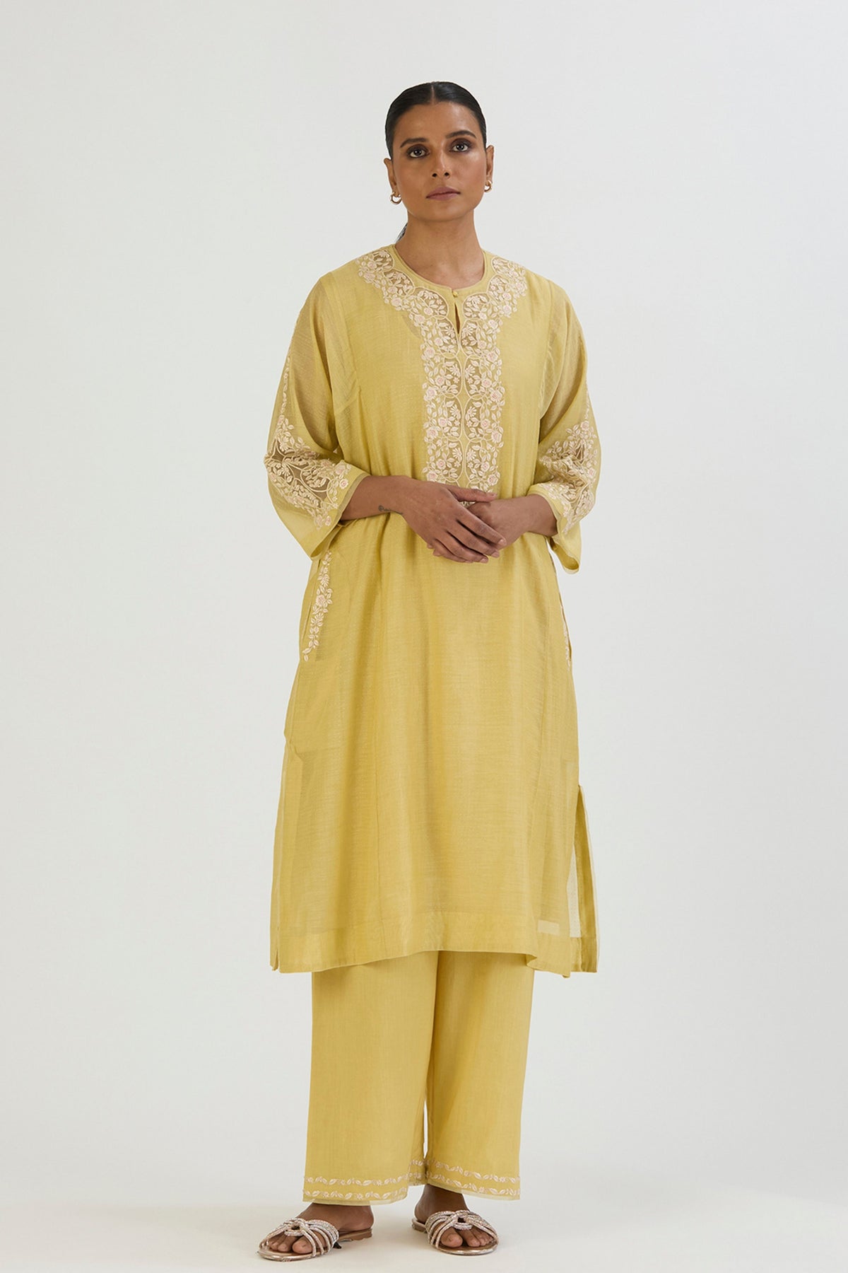 Lime Kirat Kurta and Pant