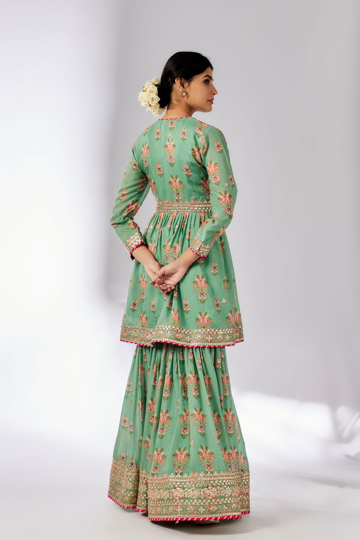 Mint Samiksha Peplum Sharara Set