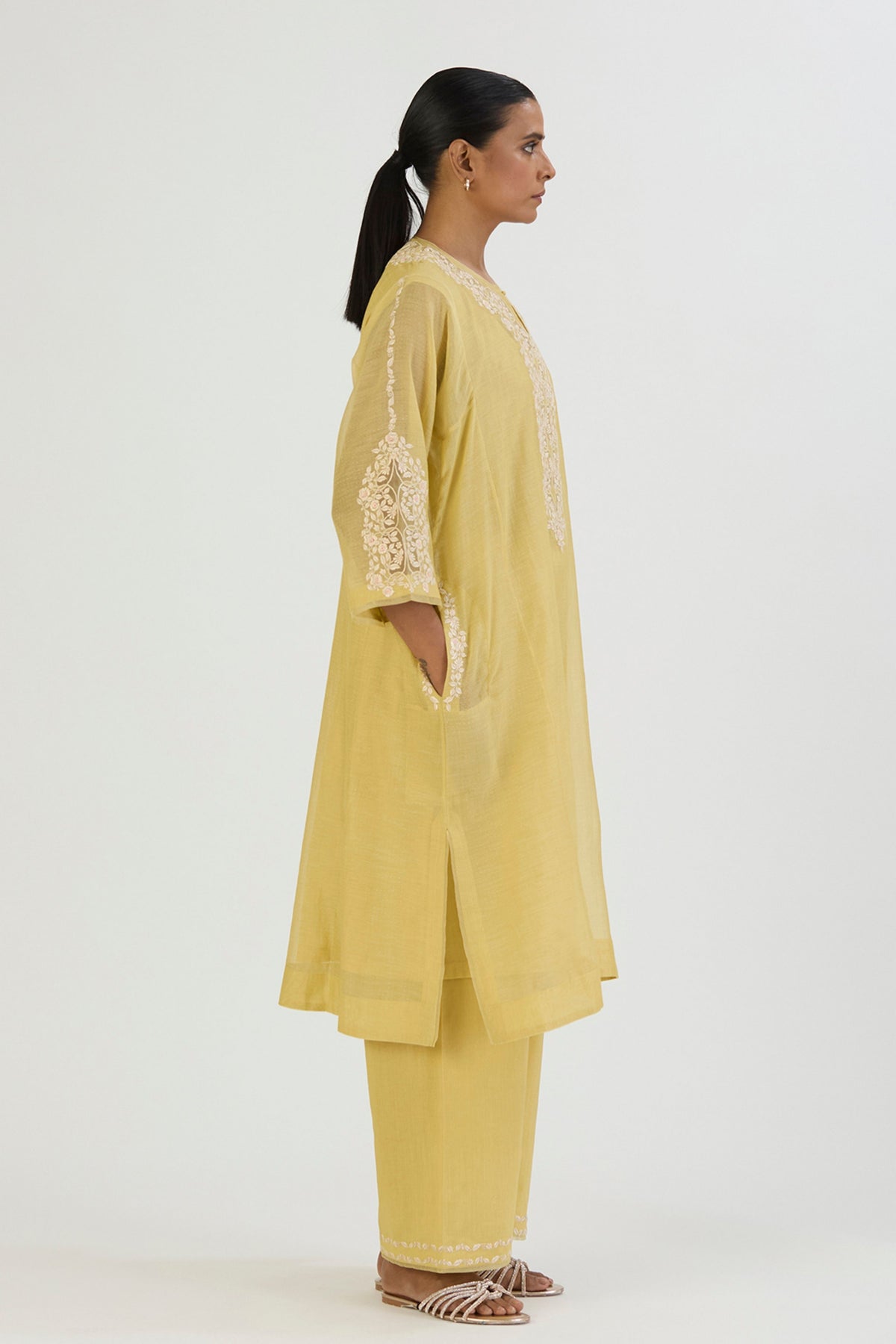 Lime Kirat Kurta and Pant