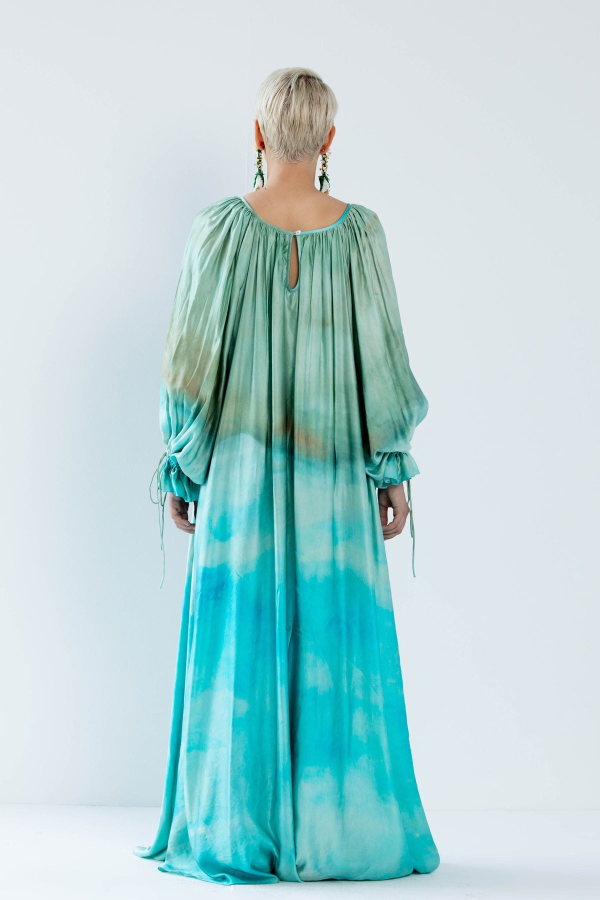 Mira Turquoise Kaftan Dress